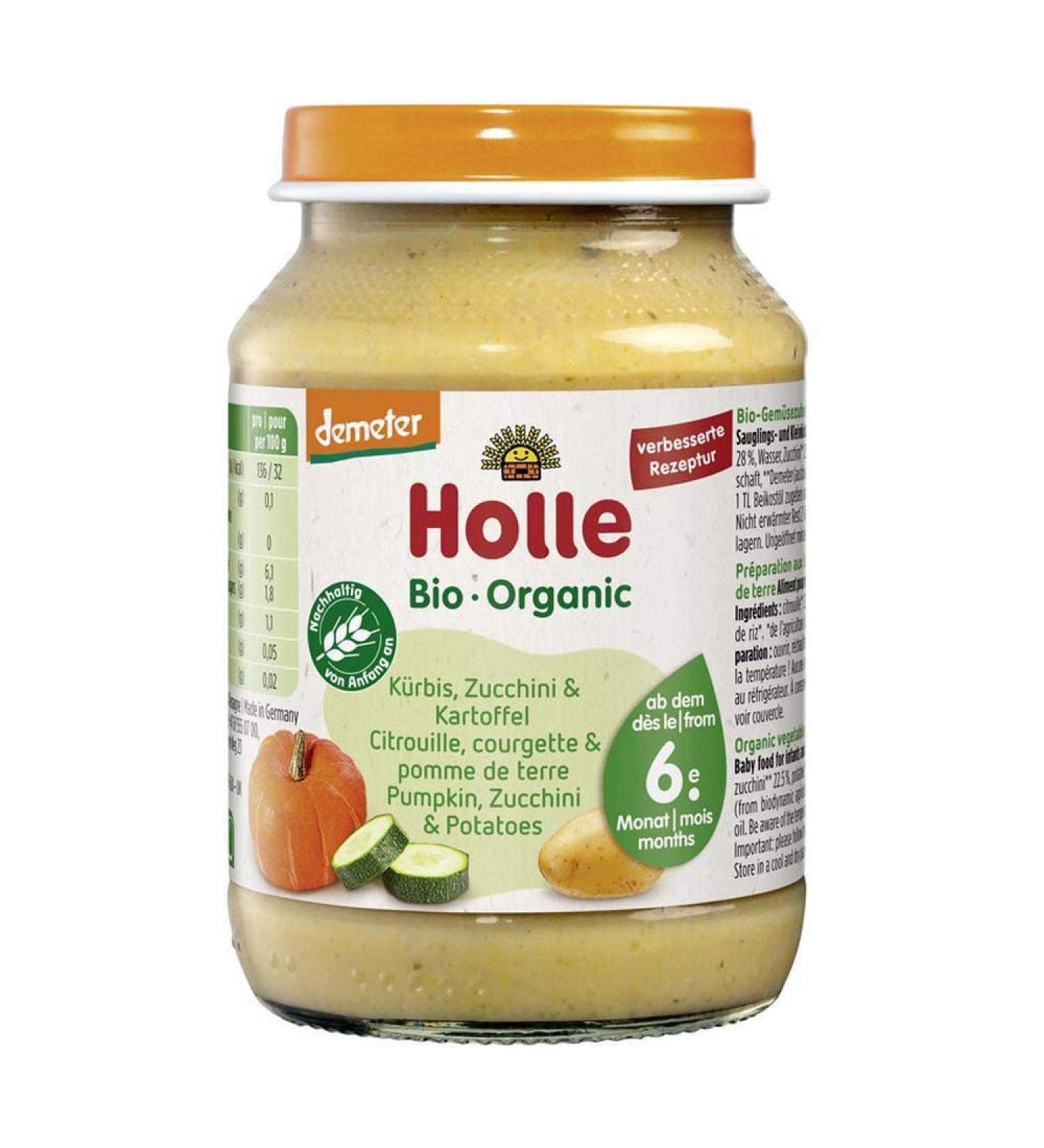 Holle Organic Potatoes Pumpkin & Zucchini (6 x 190 gr) 190 g (pack of 6)