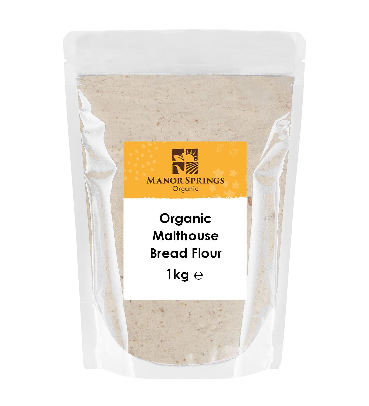 Organic Malthouse Bread Flour 1kg by Manor Springs Organic - Buy Online on GoSupps.com