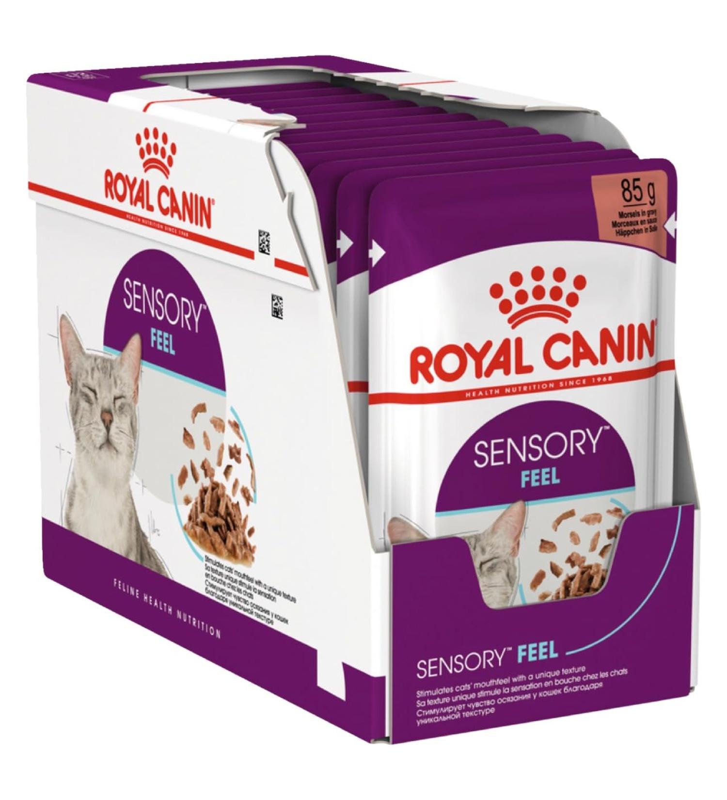 Royal Canin Sensory Feel In Gravy Adult Wet Cat Food 12x85g - Buy Online on GoSupps.com
