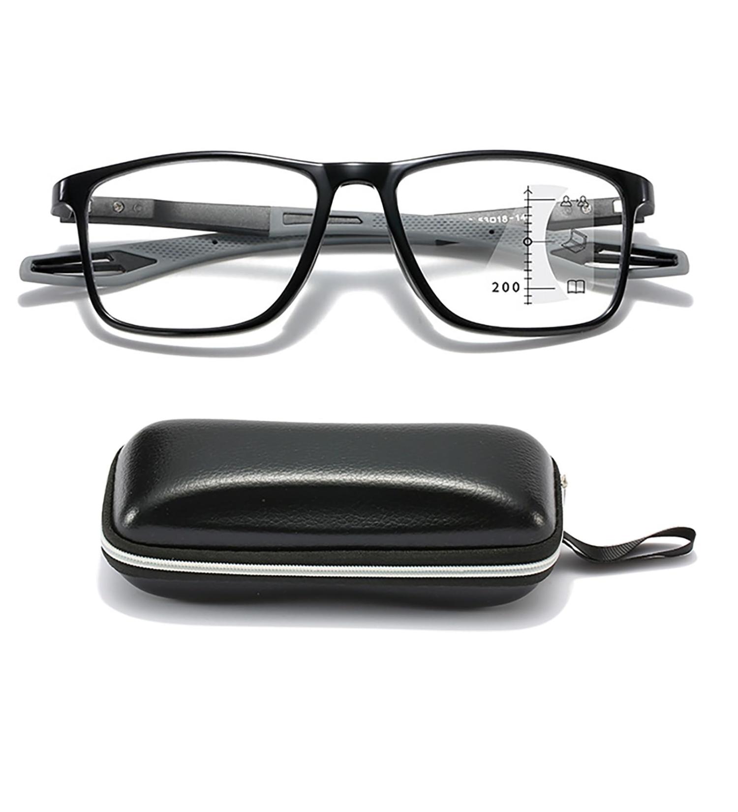 VAKUUM Progressive Multifocus Reading Glasses - Anti Blue Light & Anti Glare Computer Readers for Men & Women | Perfect for Computer Work (Gray Size 4.0x - Buy Online on GoSupps.com
