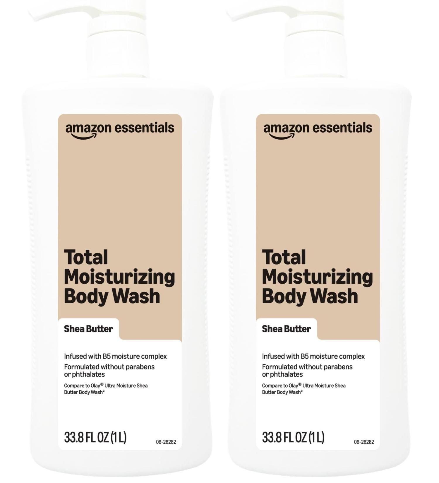 Amazon Essentials Total Moisturizing Body Wash 33.8 fl oz (Pack of 2)