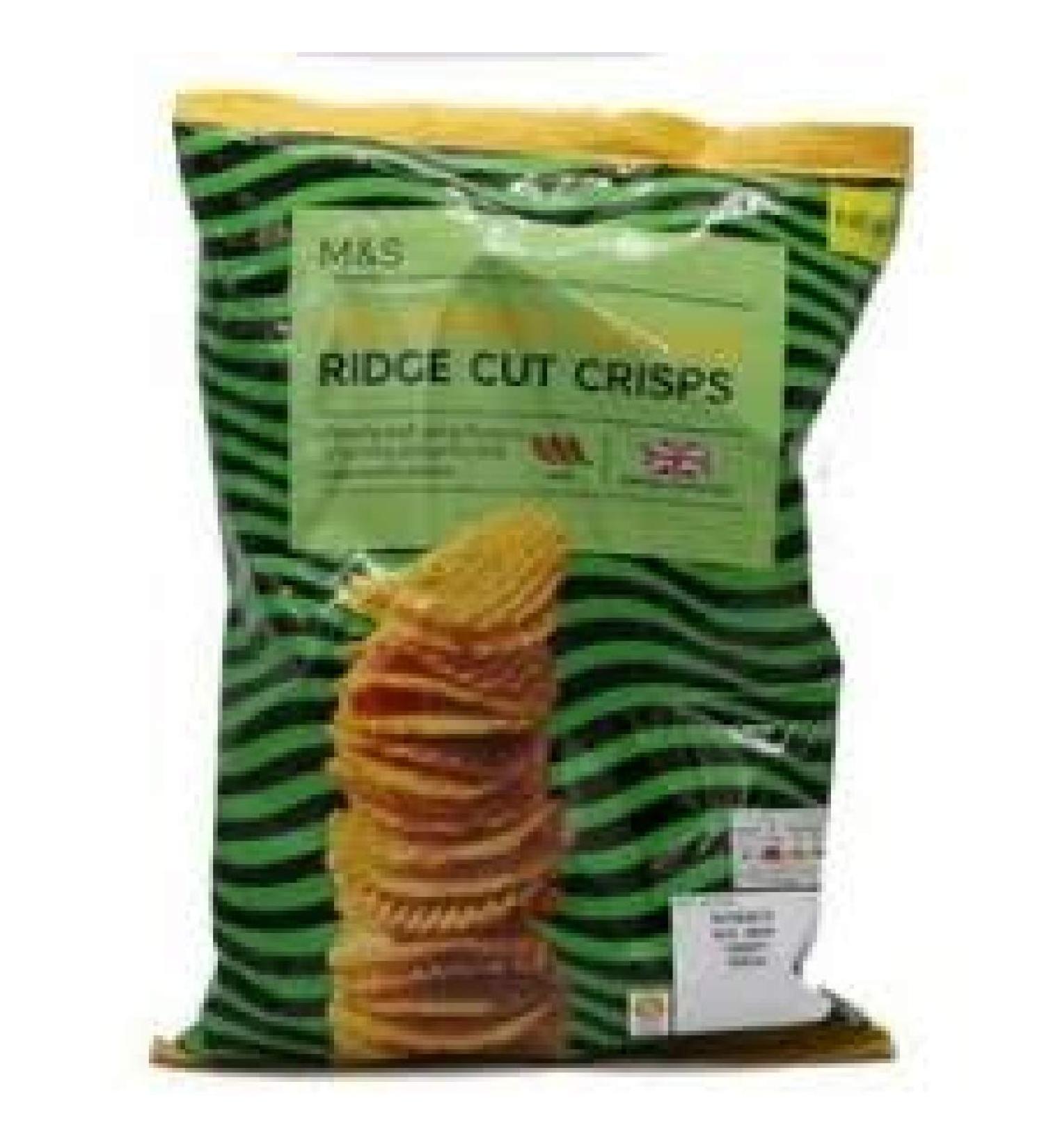 Marks & Spencer Marks & Spencer /M & S Jalapeno Nacho Ridge Cut Crisps 135 g - Pack of 3