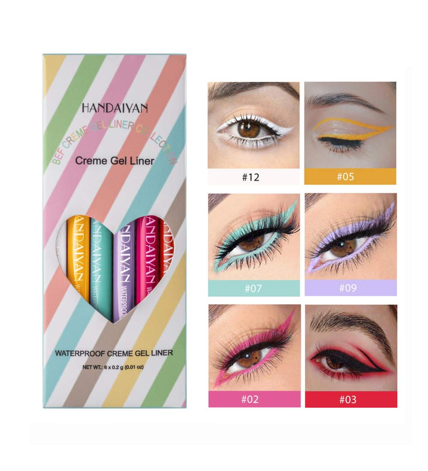 GL-Turelifes 6 Colors Matte Liquid Eyeliner Set - Waterproof Long Lasting Colorful Eyeliner Pens | Buy Online Worldwide - Buy Online on GoSupps.com