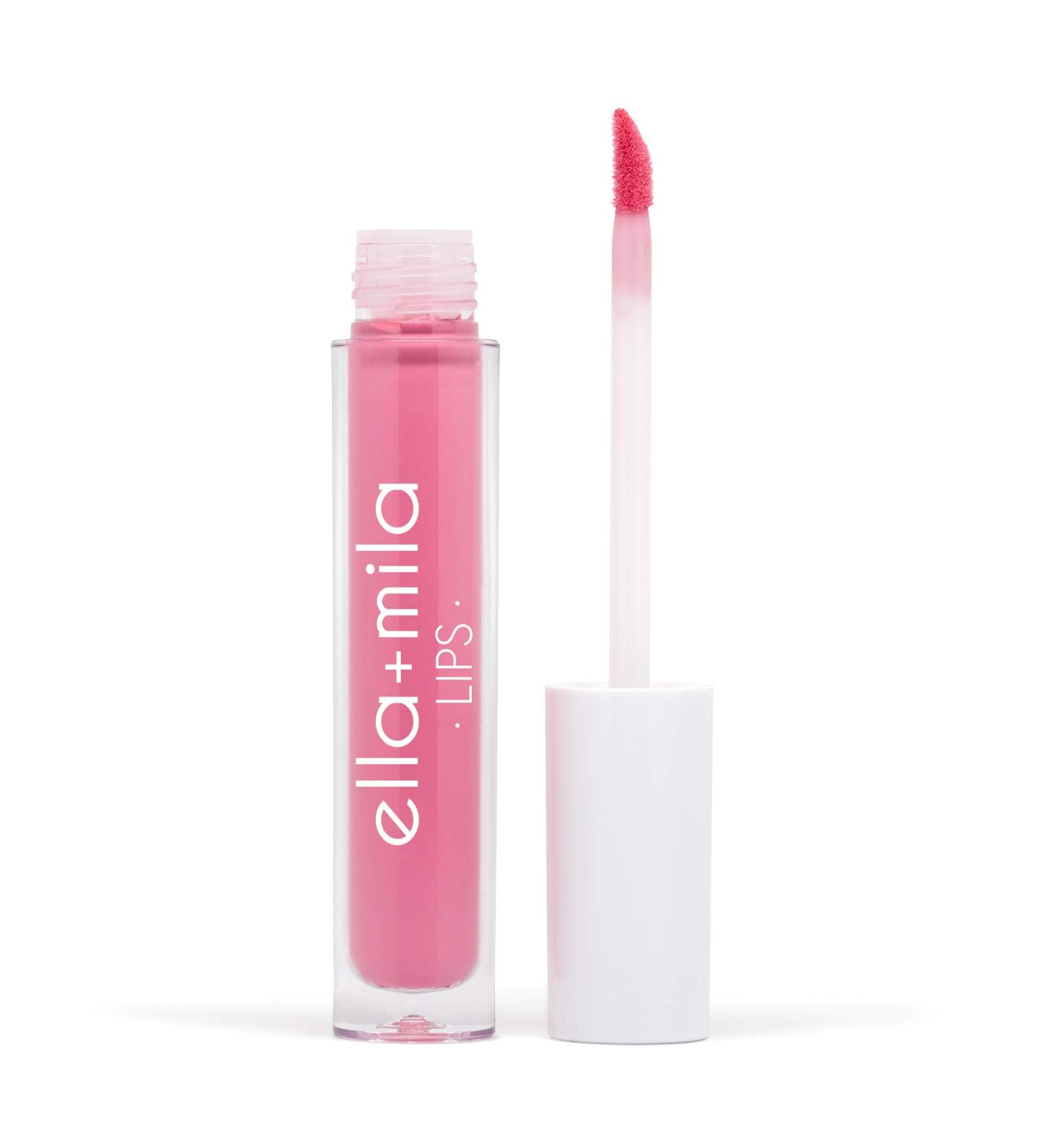 ella+mila Lewd but Prude Velvet Matte Liquid Lipstick - Moisturizing Pink Matte Lipstick with Vitamin E - Lightweight Non-Sticky Long Lasting - Cruelty-Free & Vegan (4ml) | International Shipping - Buy Online on GoSupps.com