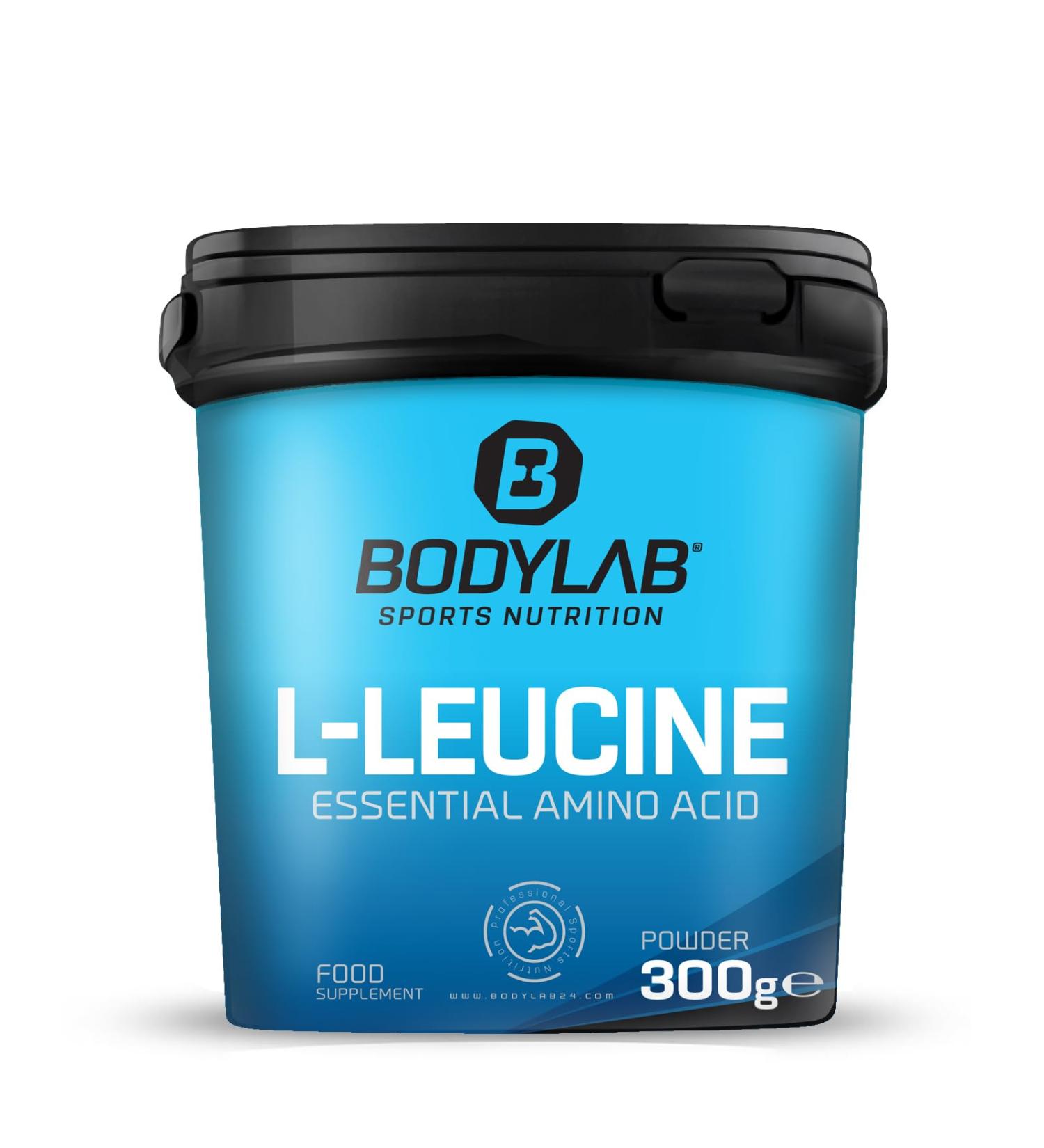 Bodylab24 L-Leucine Essential Amino Acid 300g - Pure Additive-Free Powder Supplement | Tasteless Sugar-Free Gluten & Lactose Free Protein Support - Buy Online on GoSupps.com