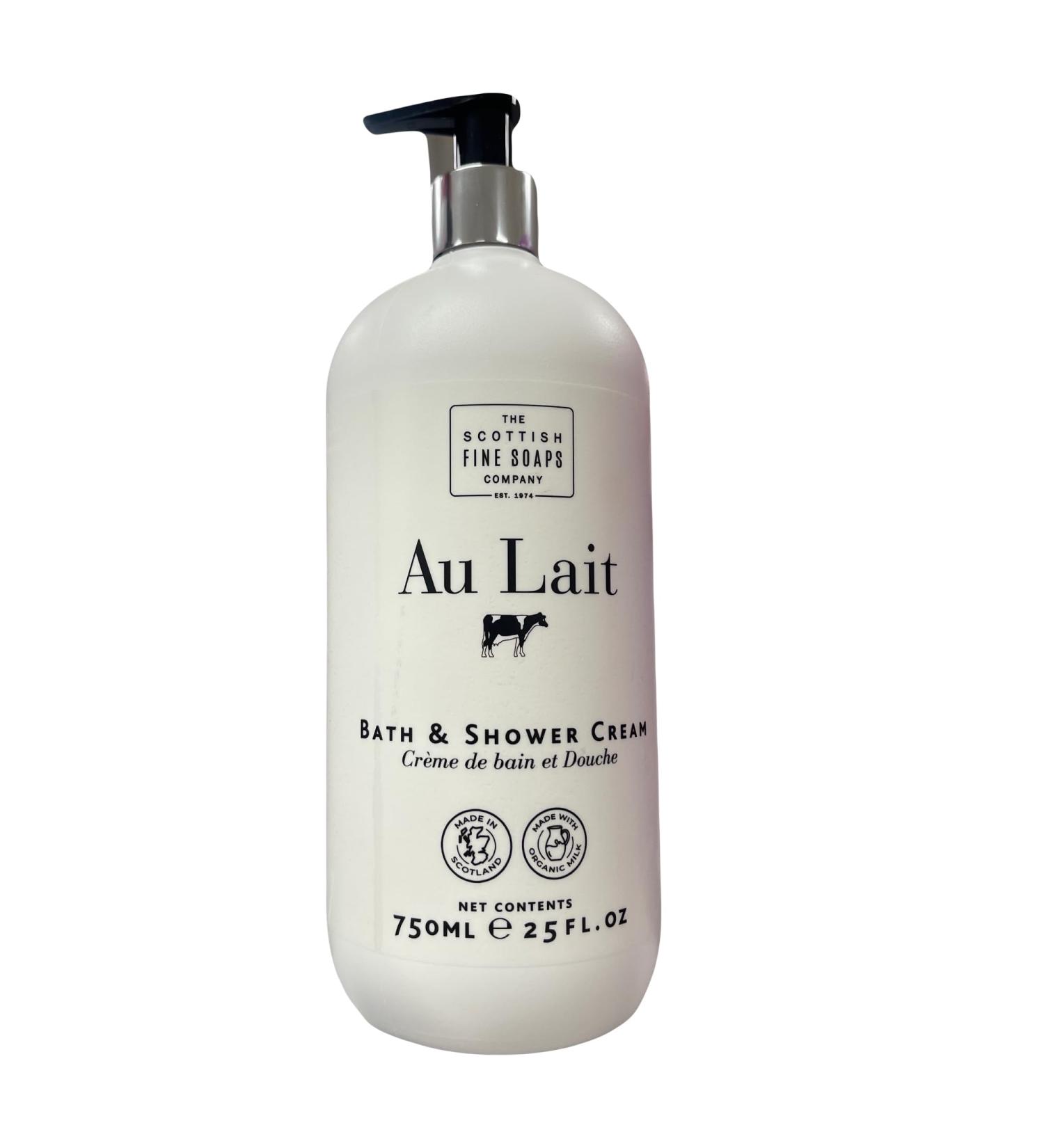 Au lait Bath & Shower Cream/Cr me de Bain Et De Douche -Made With Real Organic Milk- 750 Ml (L 25 Fl Oz)