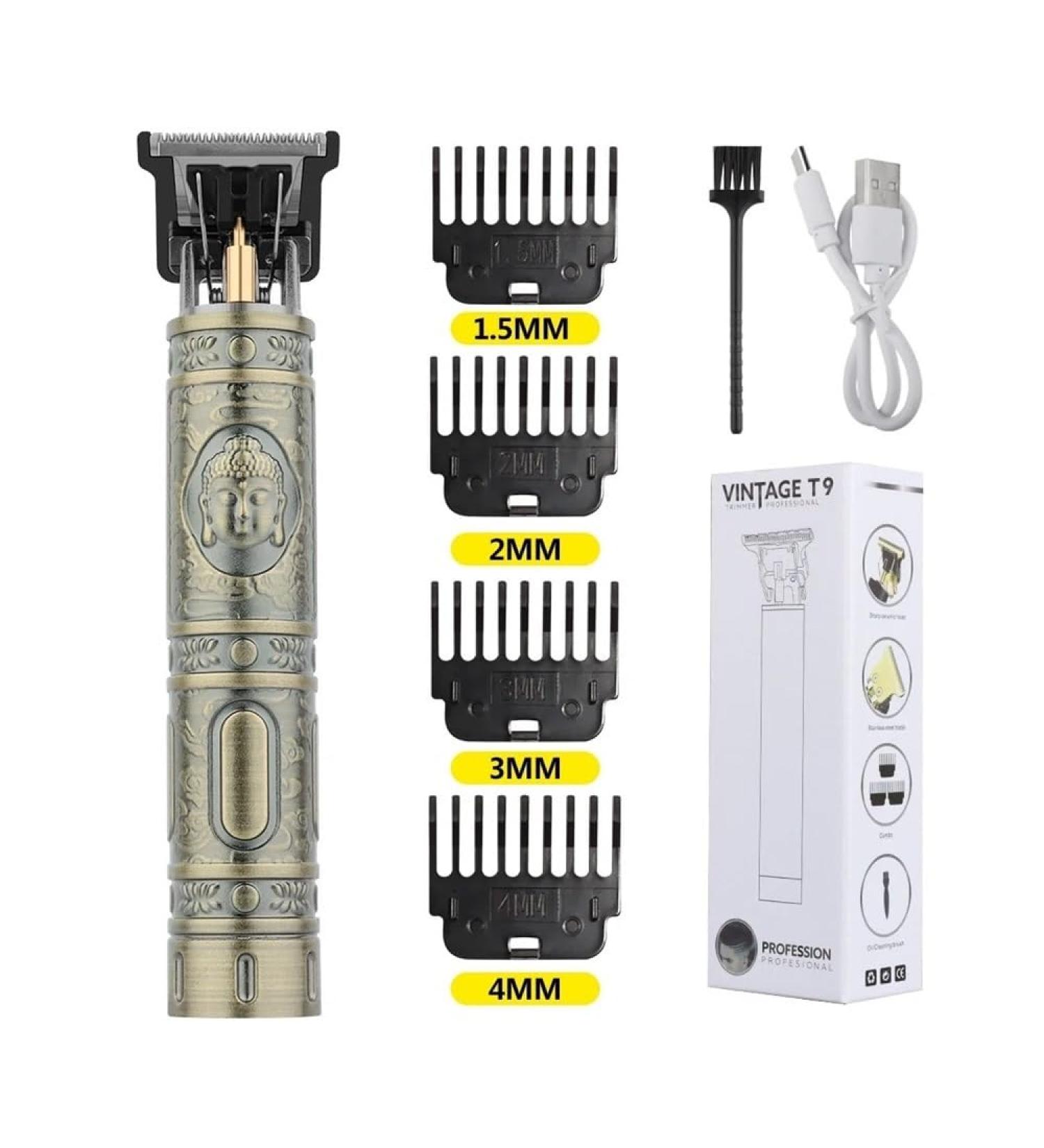 Razors T9 Original Hairdresser Set - Men's Electric Razor & Professional Haircut Trimmer (Bronze Buddha) - International Shipping Available - Buy Online on GoSupps.com