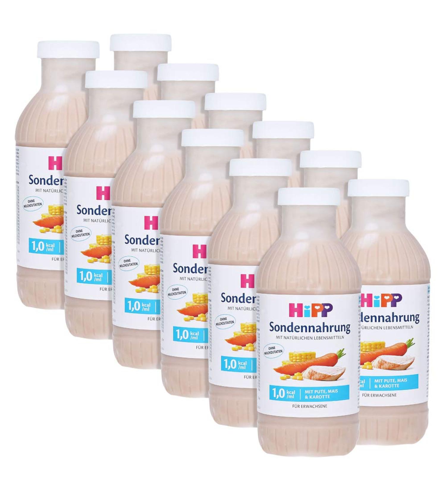 Hipp tube feeding normocaloric 12x500ml turkey corn and carrot (milk-free)