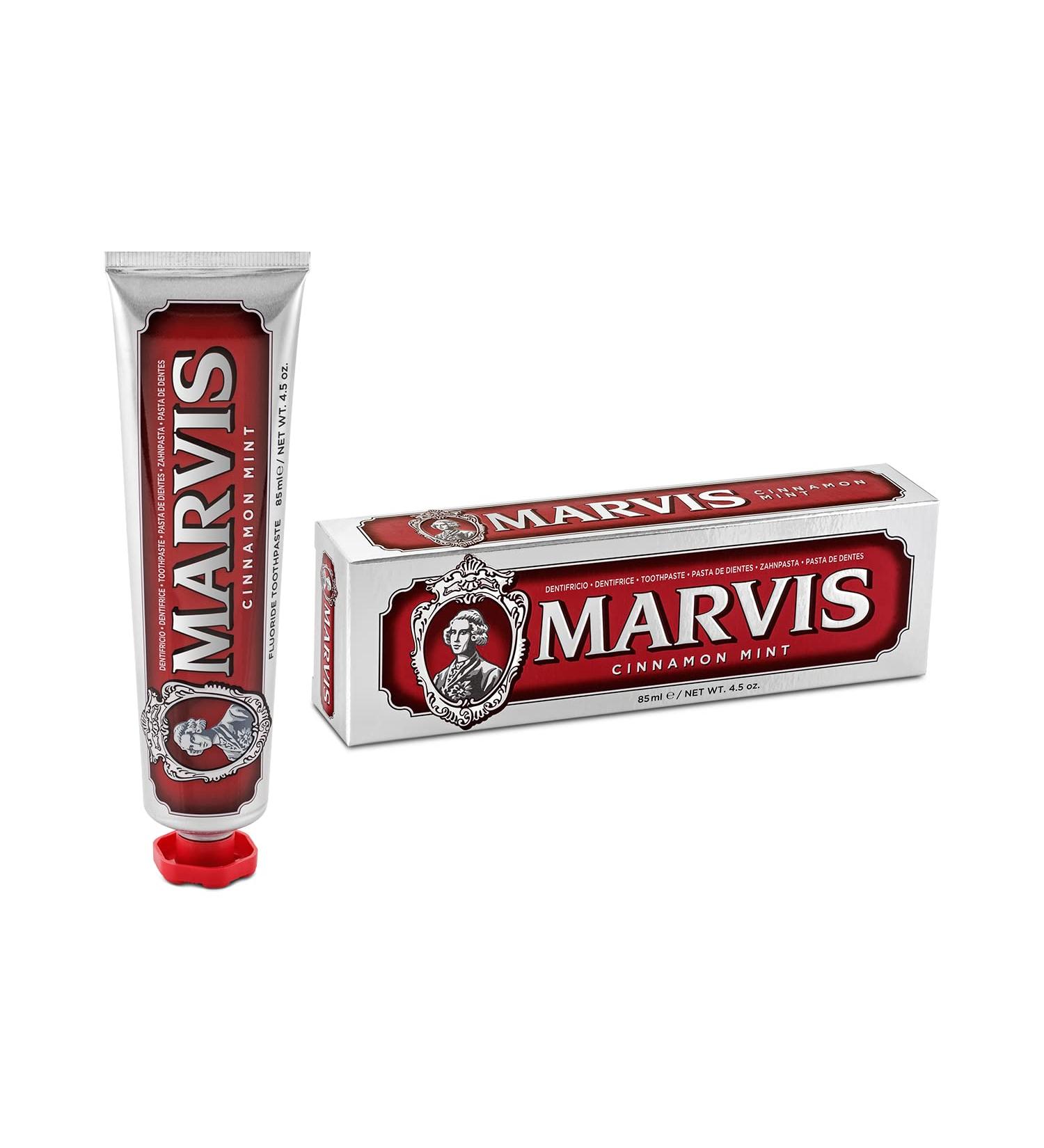 Marvis Cinnamon Mint Toothpaste 85ml - Promotes Healthy Gums, Removes Plaque, Long-Lasting Freshness - Cinnamint Flavor - 1 Pack - Buy Online on GoSupps.com