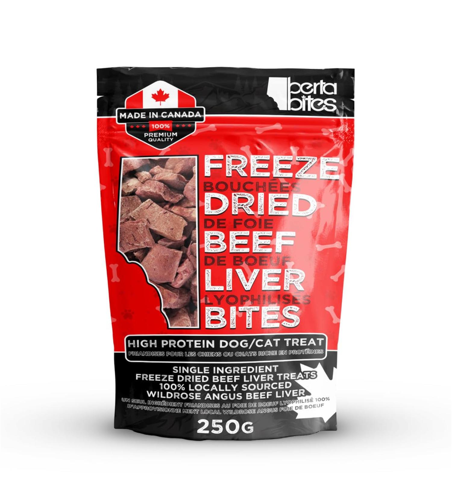 Berta Bites Freeze Dried Grass Fed Angus Beef Liver Bites - Buy Online on GoSupps.com