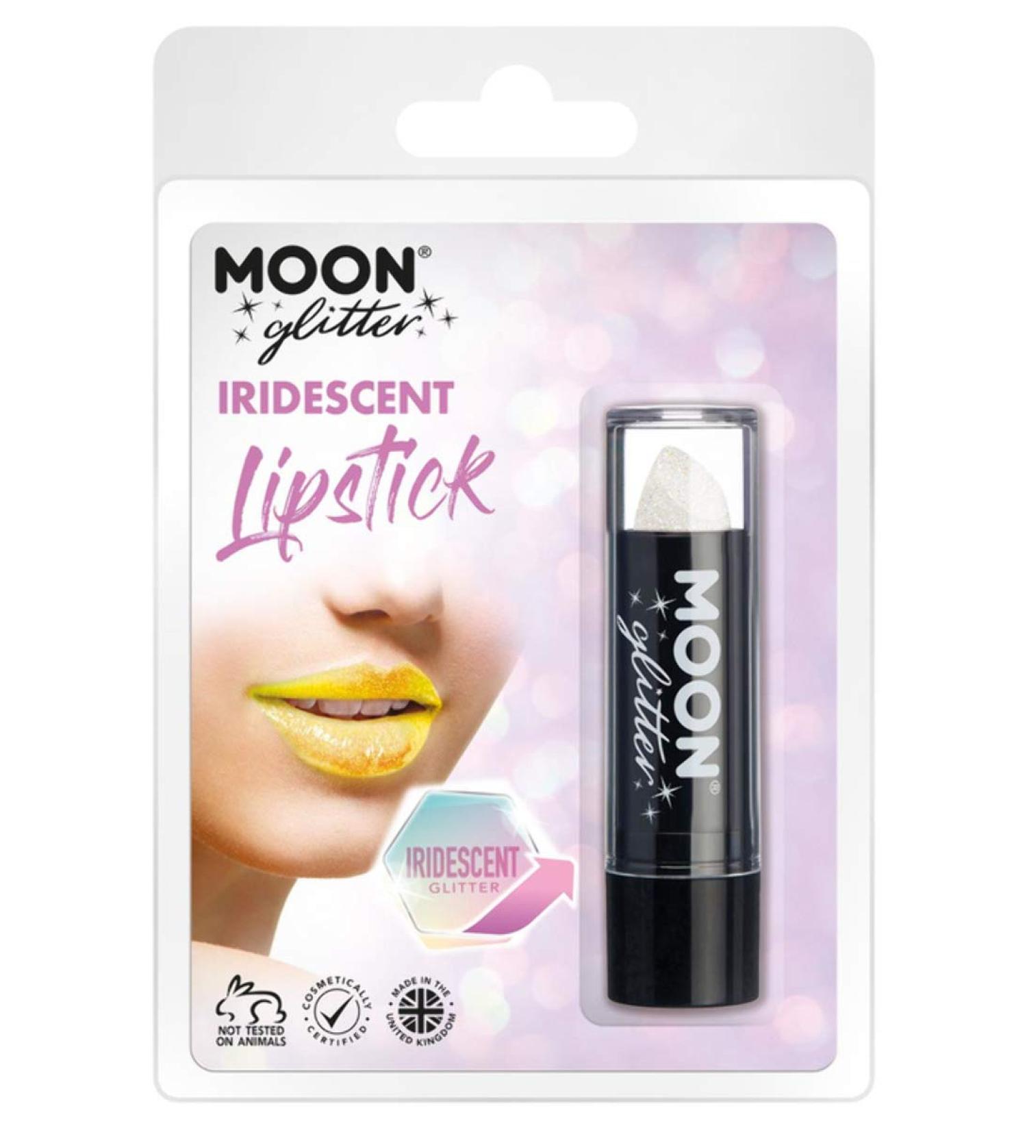 Smiffys Moon Glitter Iridescent Glitter Lipstick White
