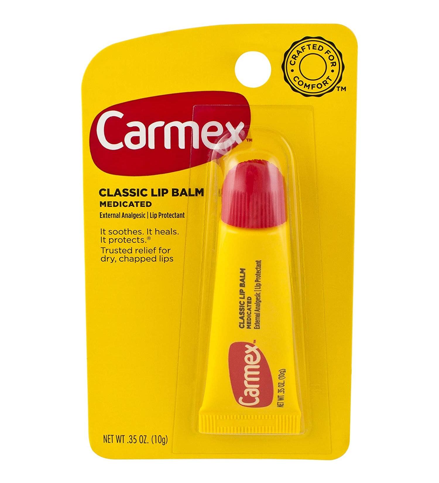 Carmex Classic Lip Balm - Original 0.15oz 18 Sticks (6 Packs) | Best Moisturizing Lip Care for Dry Lips - International Shipping Available - Buy Online on GoSupps.com
