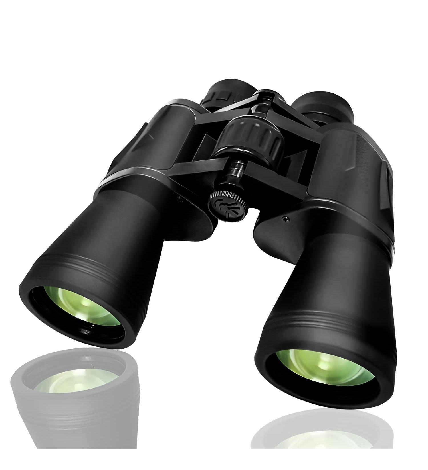 GOANDO 20x50 Binoculars for Adults and Kids High Power Compact Binoculars Large Waterproof Binoculars with Low Light Night Vision for Hunting Bird Watching Travel Sightseeing Outdoor Sports  Black - Buy Online on GoSupps.com