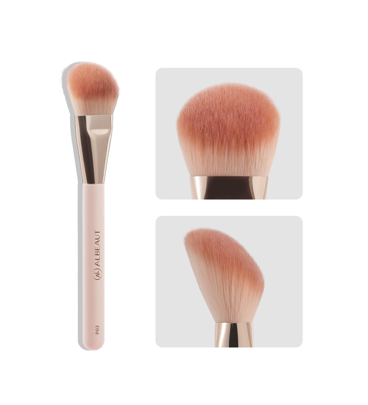 Liquid Blush Brush | Angled Face Makeup Tool for Cream Foundation Contour and Bronzer Blending - Buy Online on GoSupps.com