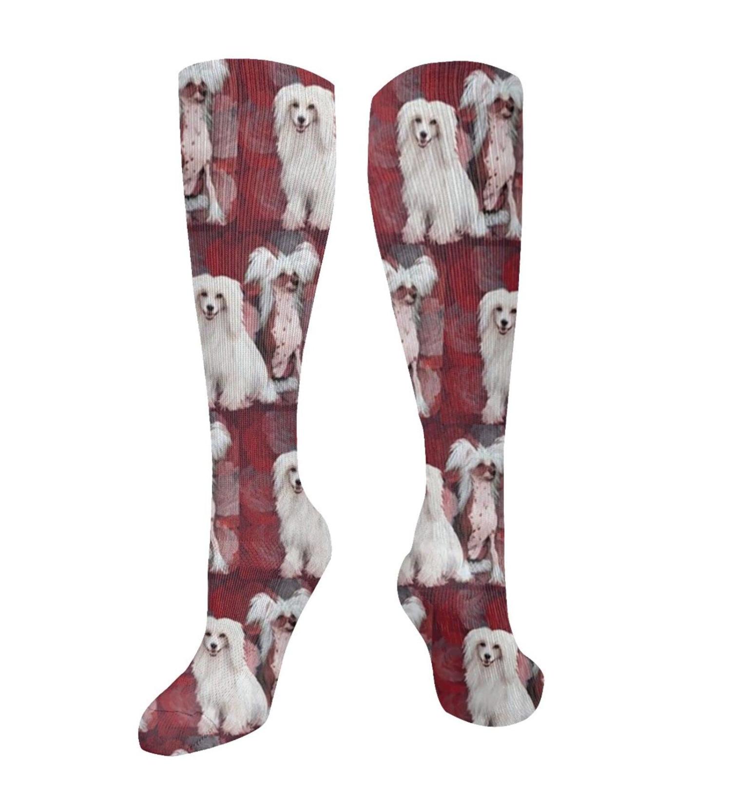 Chinese Skopf Dog Compression Socks for Men & Women - 15-20 mmHg Circulation Support for Running & Cycling - Buy Online on GoSupps.com