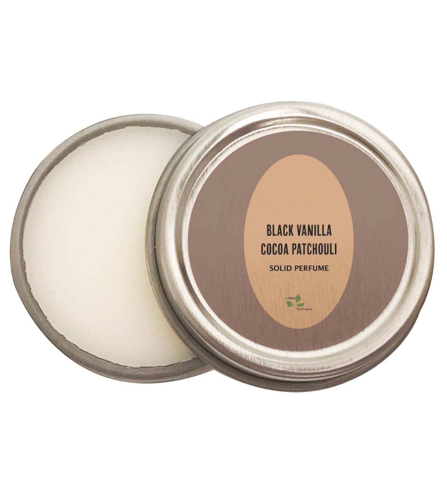 Luxury All Natural | Handmade Solid Perfume | Phthalate-Free | Handmade in USA | Eco-Friendly | Pocket Size 1/4 OZ (Black Vanilla Cocoa Patchouli) - Buy Online on GoSupps.com