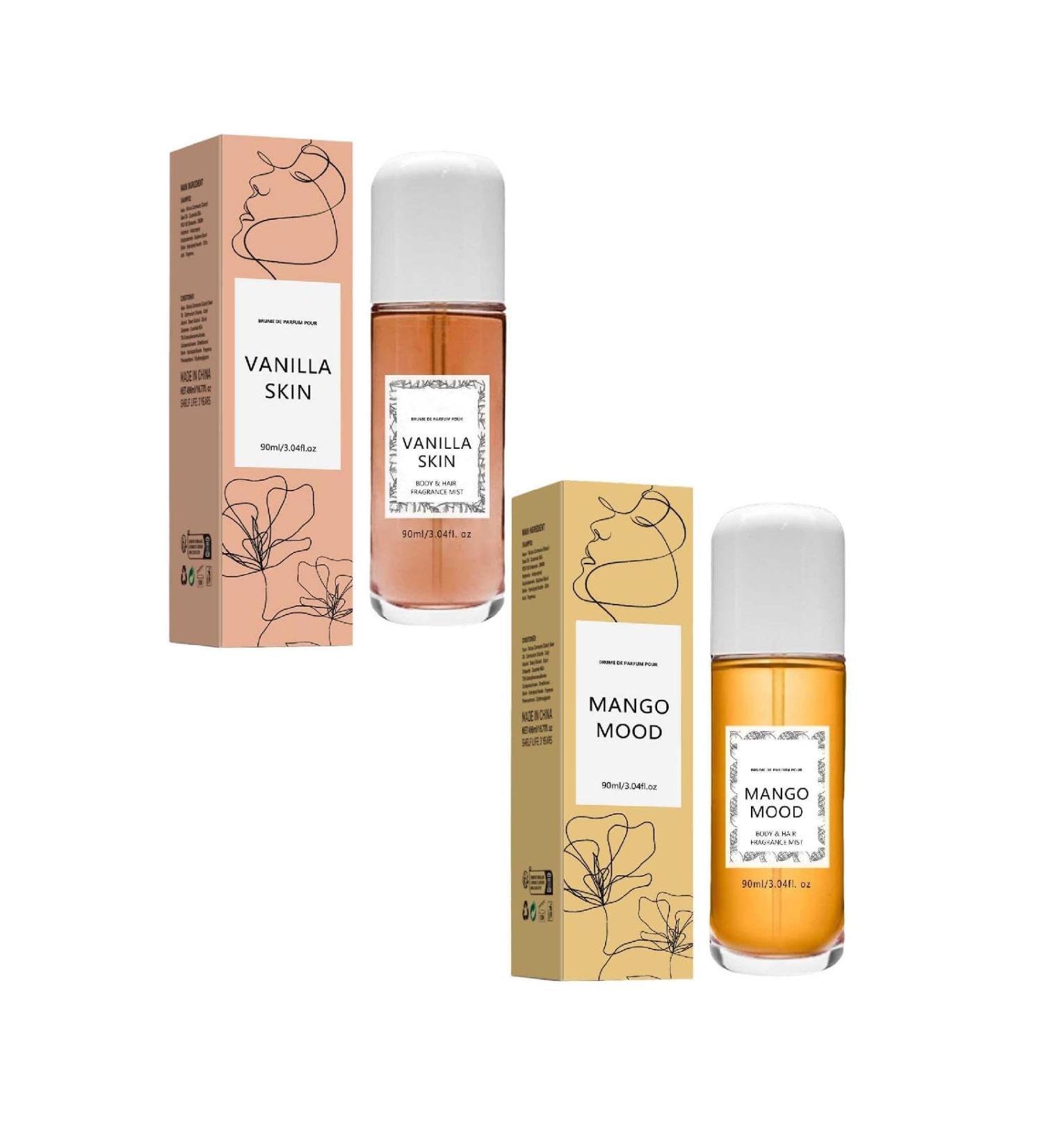 Vanilla Perfume Spray Long Lasting Vanilla Skin Mist Multi-Use Body & Hair Fragrance Mist.For Women & Girls Vanilla Moonstone Mango Dragon fruit Ambe (Mango+Vanilla) - Buy Online on GoSupps.com