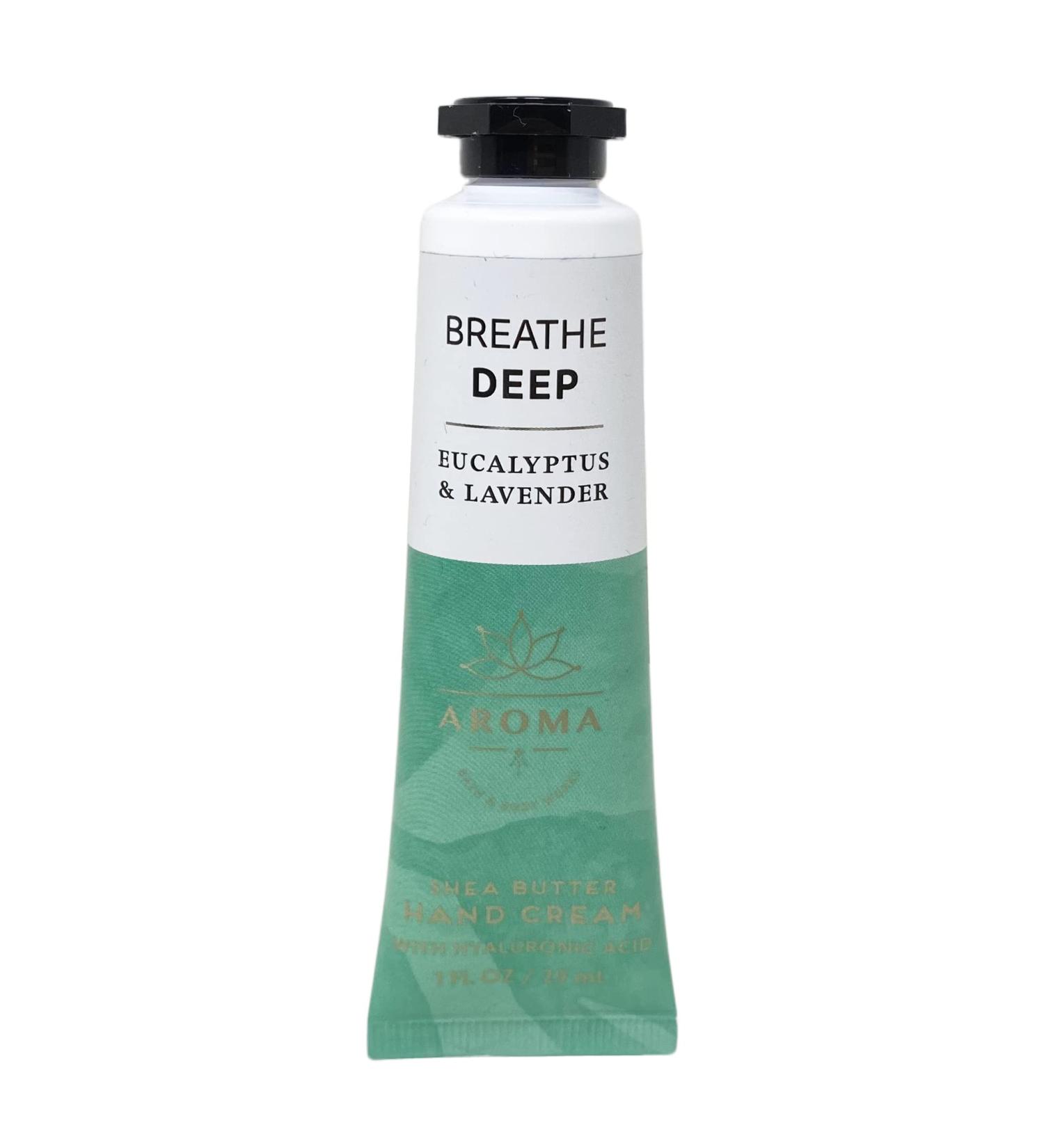 Bath & Body Works Aroma Breathe Deep EUCALYPTUS & LAVENDER Shea Butter Hand Cream - 1 fl oz / 29 mL