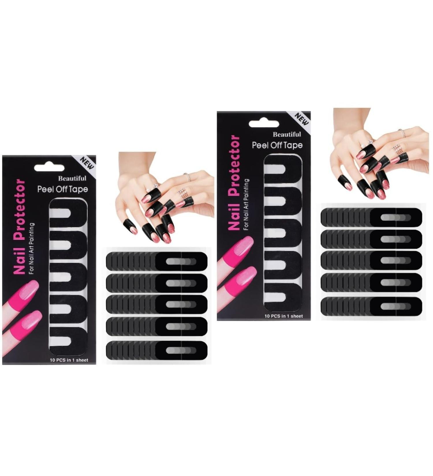 Healeved 200 Sheets Nail Art Anti-Spill Stickers Nail Polish Cuticle Protector for Nail Painting Nail Protectors Nail Guards for Painting Nails Nail Care Tools Silica Manicure 3.00X2.50X0.10CMx2pcs As Shownx2pcs - Buy Online on GoSupps.com