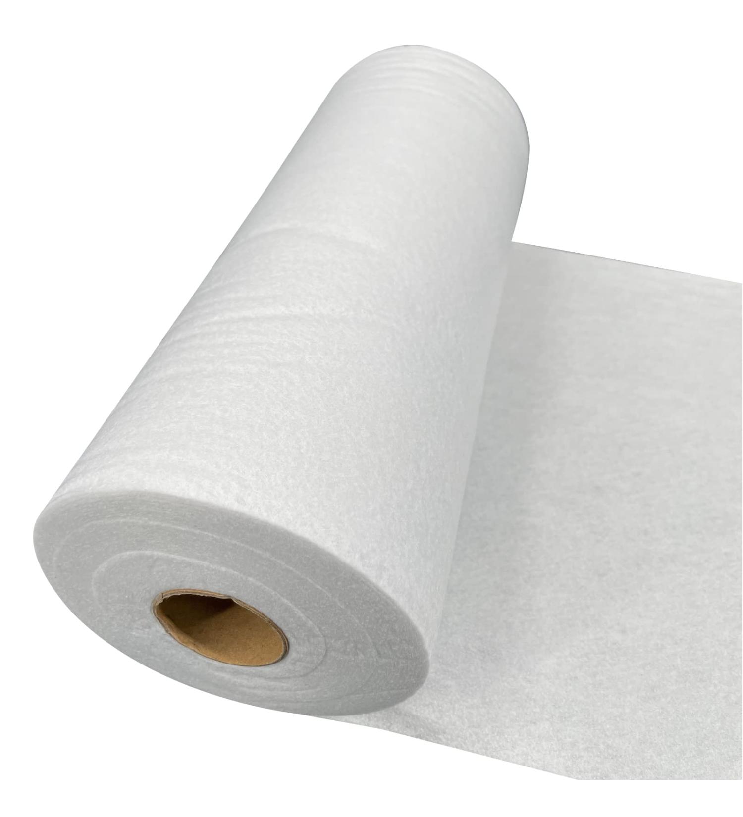 Iron-On Fusible Fleece Interfacing 11.8x10 Yards - Medium Weight White Fusible Fleece for Quilting & Home Decor - Buy Online on GoSupps.com