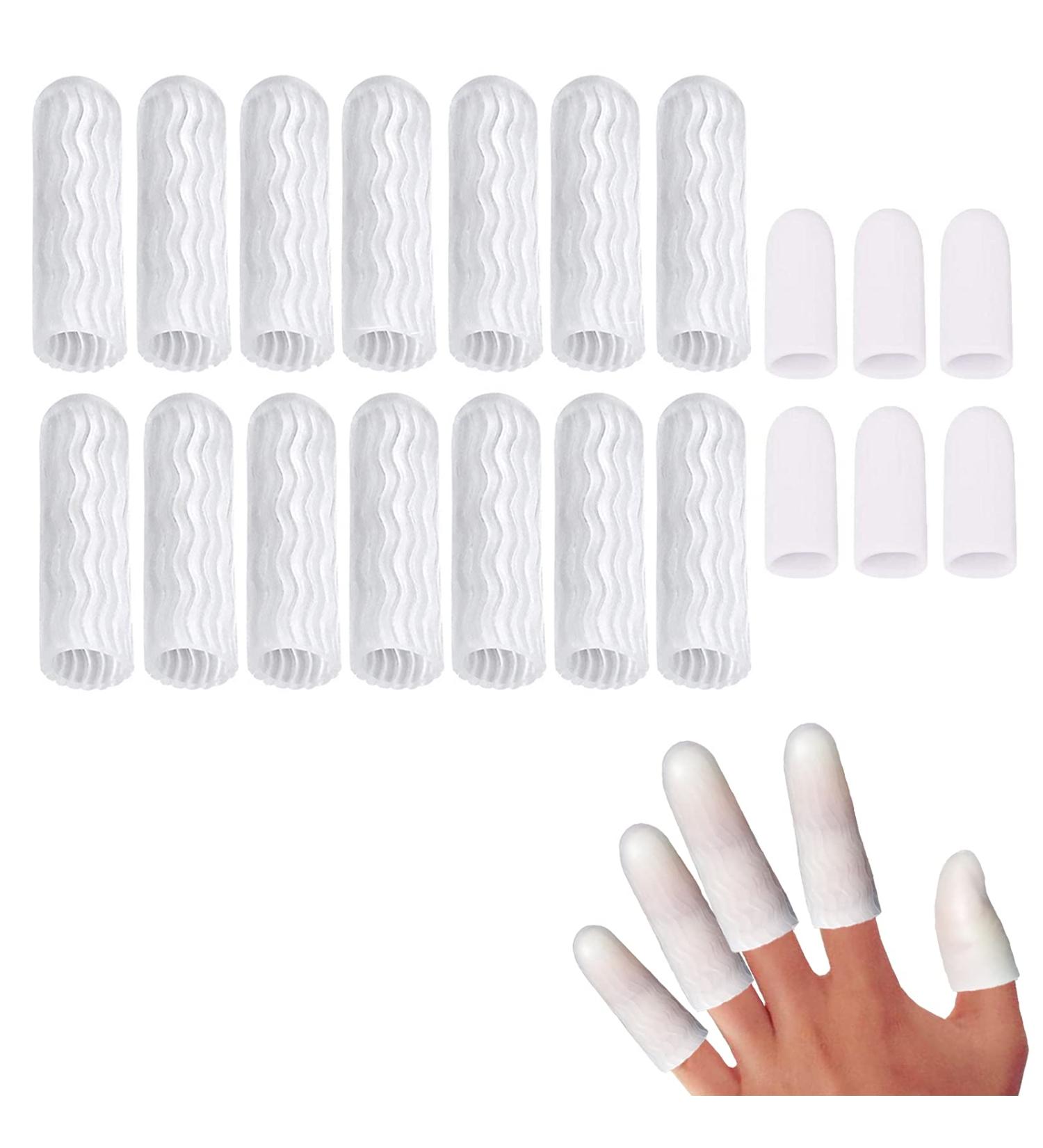 20 Pack Finger Protectors Finger Cots Moisturizing Thumb and Finger Covers Elastic Cracked Finger Sleeves to Protect Cracked Peel Finger and Other Finger Pain - Buy Online on GoSupps.com