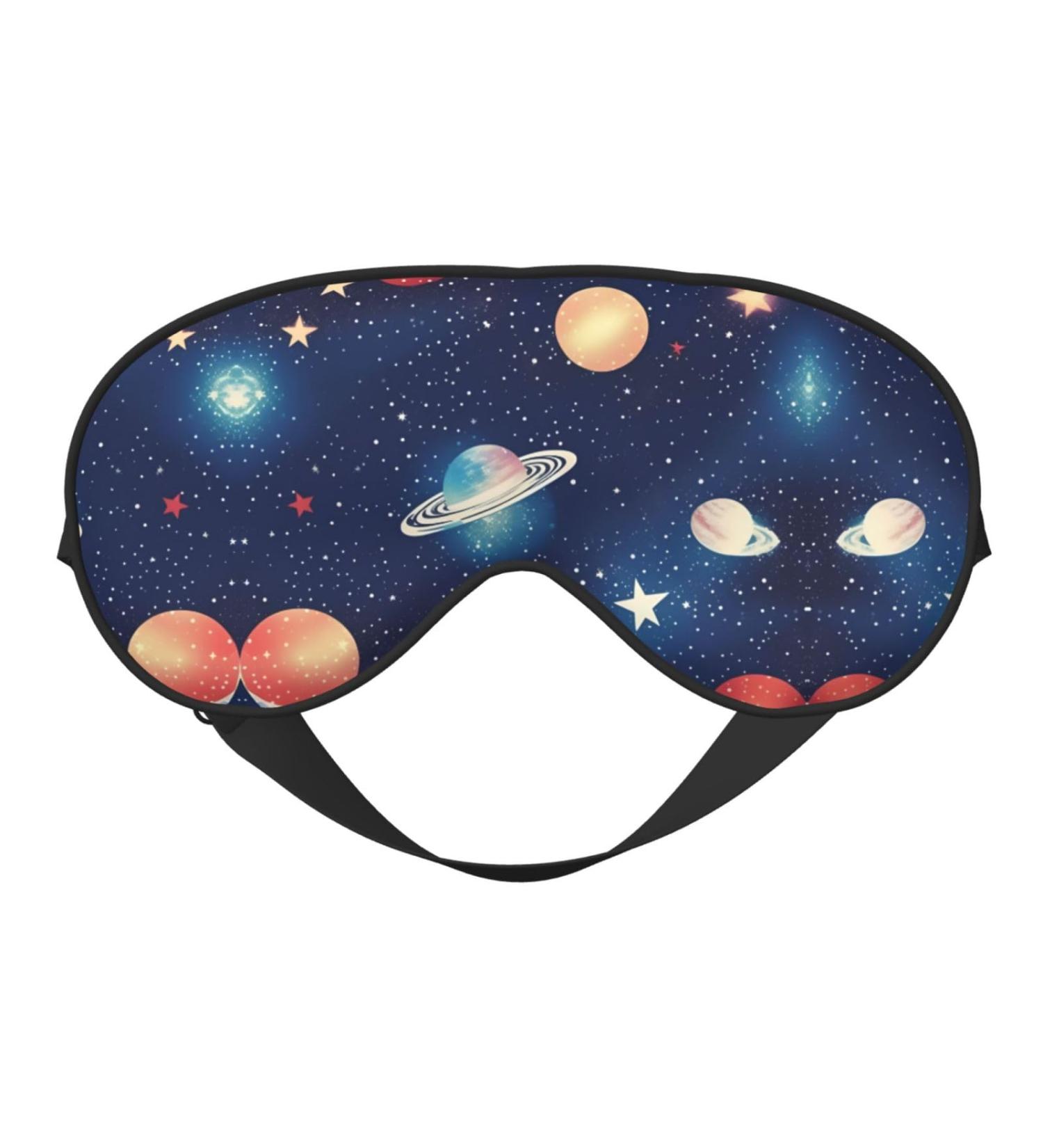 Starry Sky Universe Space Print Eye Mask - Ultra-Soft Light-Blocking for Optimal Comfort & Restful Sleep | International Shipping - Buy Online on GoSupps.com