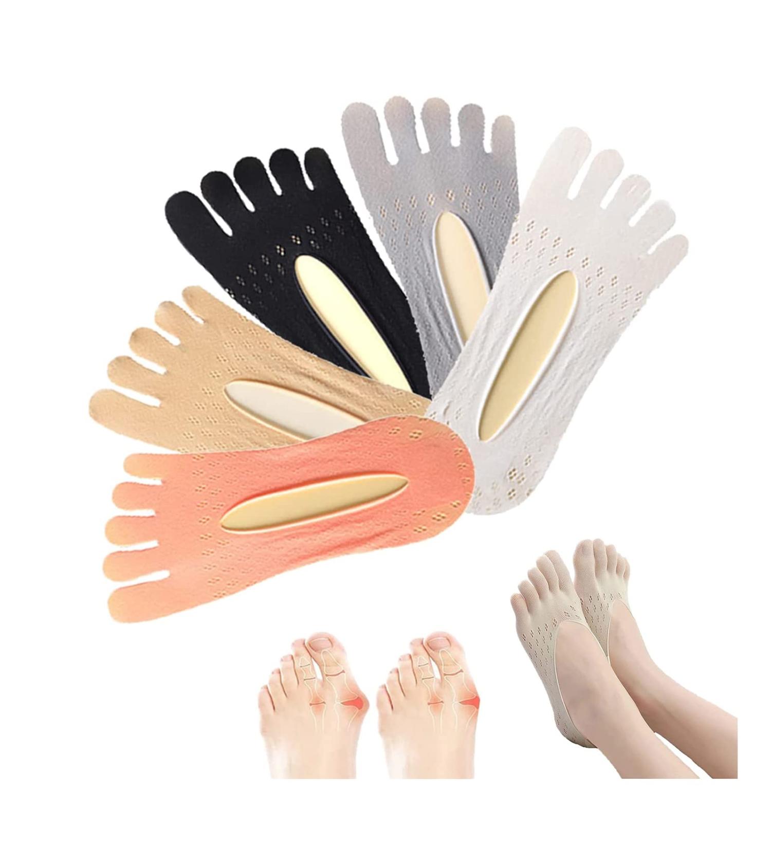 5/10 Pairs Orthoes Bunion Relief Socks for Women | Projoint Anti-Bunion Health Socks | Align Toe Compression Socks | Five Finger Support (5 Pairs) - Buy Online on GoSupps.com