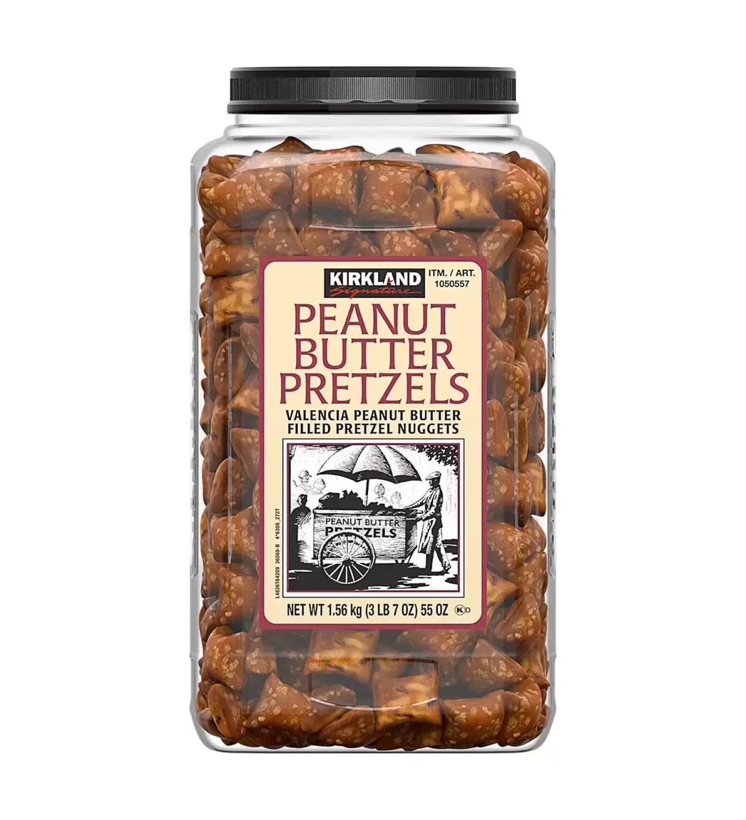 Kirkland Signature Pretzels Sweets Bulk - Peanut Butter Filled Pretzel Nuggets 1.56kg Party Food Sweet Treats with Topline Card for Kids Lunchbox Snacks Movie Nights or Birthday Parties. - Buy Online on GoSupps.com