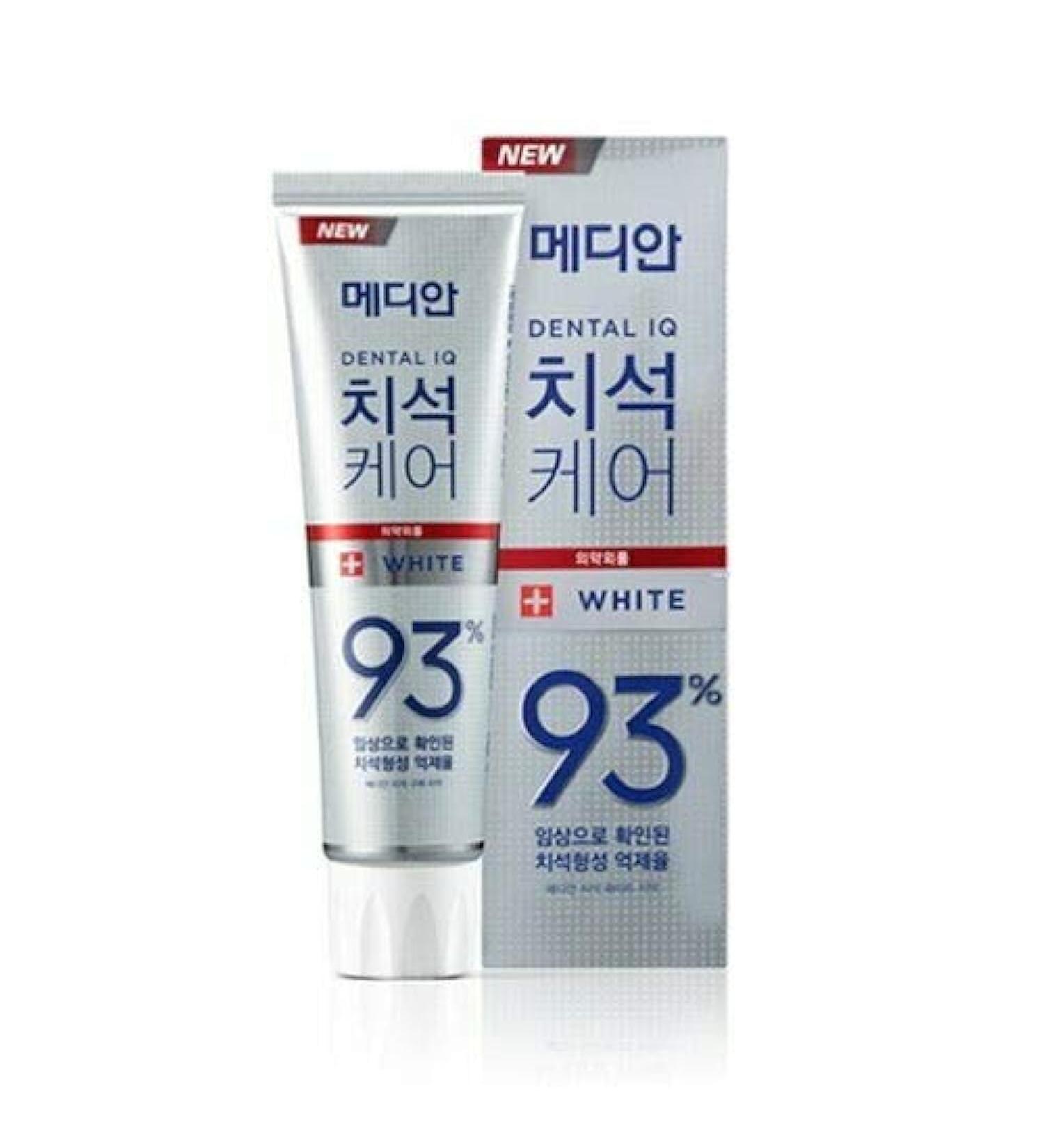 MEDIAN Dental IQ Tartar Care 93% Toothpaste 120g #White Korean Oral Care NIB