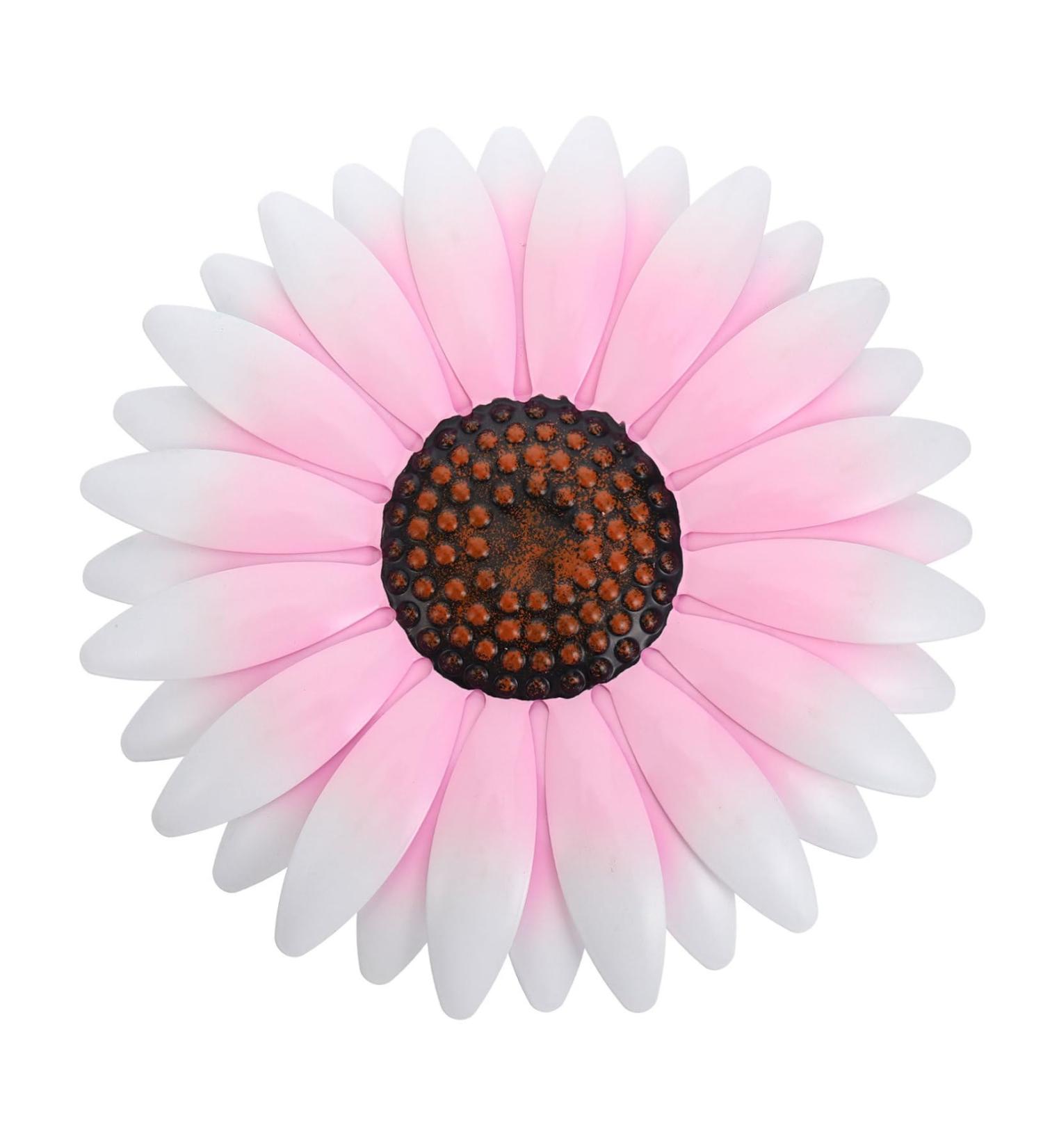 Cabilock Iron Pendant Flowers Decoration Vintage Home Decor Outdoor Wall Art Wall Hanging Pink - Buy Online on GoSupps.com
