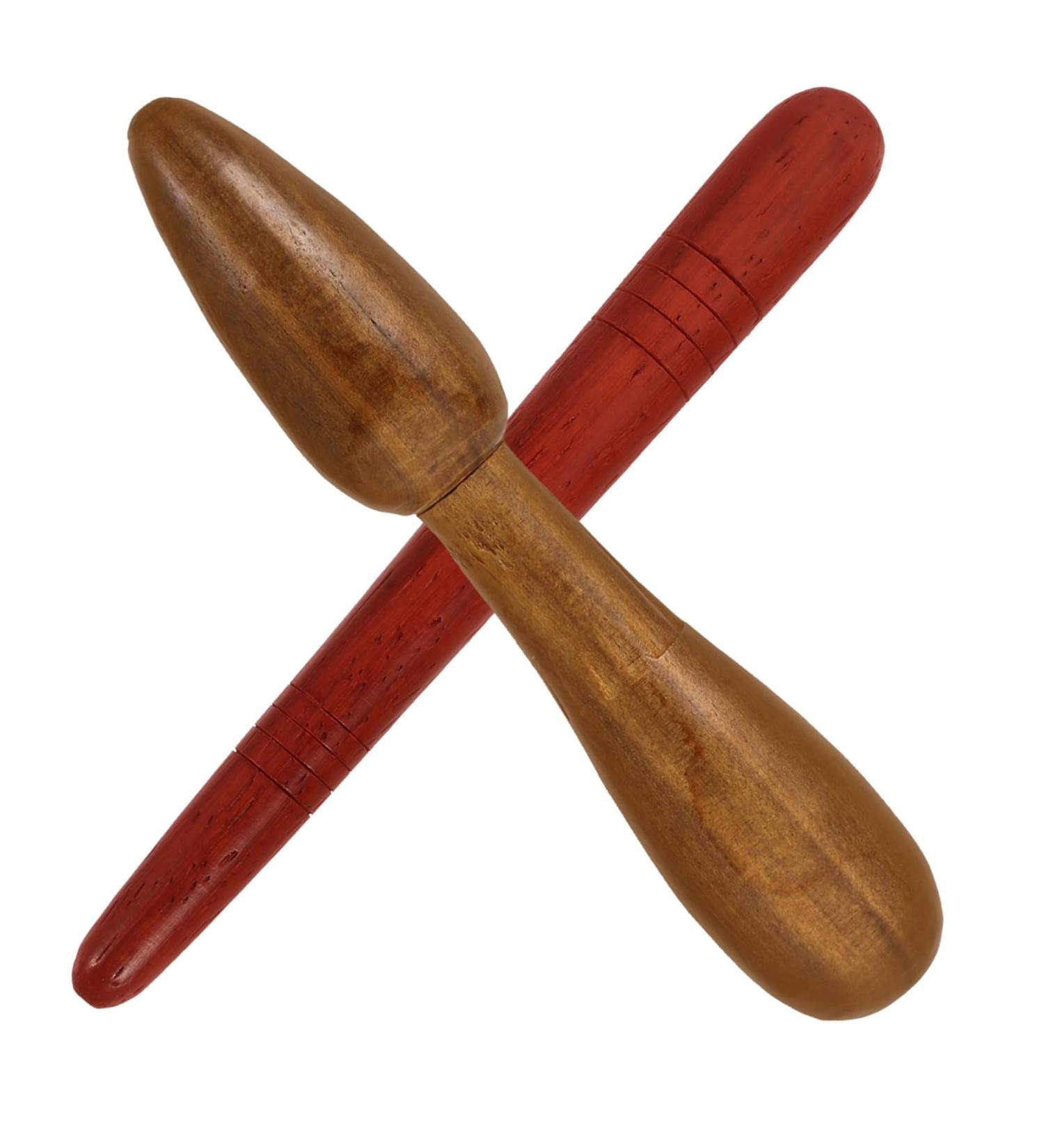 Buy Tovinanna 2-Piece Wooden Thai Massage Tools | Full Body Massager & Manual Abdominal Roller Stick | Mahogany Wood | International Shipping Available - Buy Online on GoSupps.com