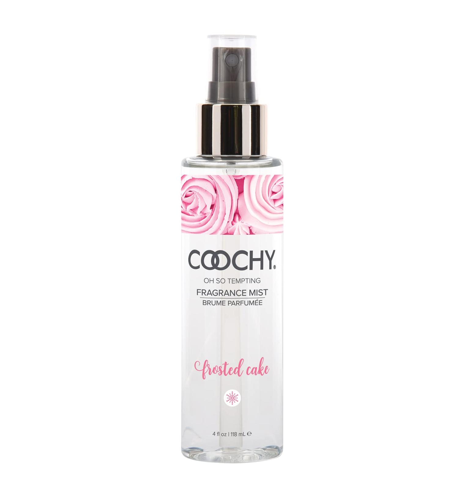 Coochy Fragrance Mist Body Spray - Organic Boost of Scent for Skin & Hair - Infused w/Vanilla Butter Cream & Lilac - Frosted Cake 4floz/118ml - Buy Online on GoSupps.com