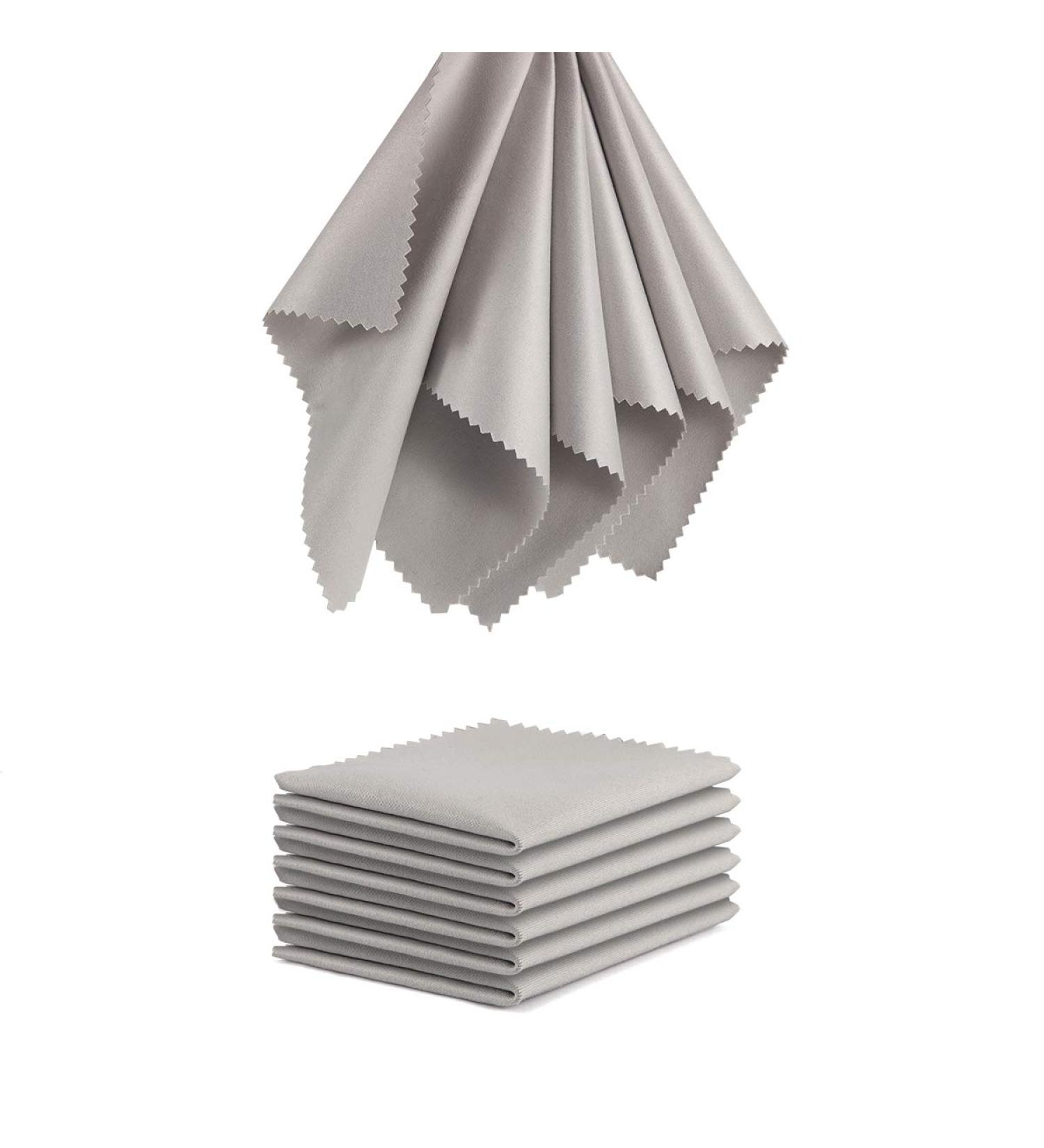 12 Pack Microfiber Eyeglasses Cleaner Cloth - Lint Free Sunglasses & Lens Cleaning Wipes - 5x6 Inch Gray Cloths for Eyewear & Camera - Buy Online on GoSupps.com