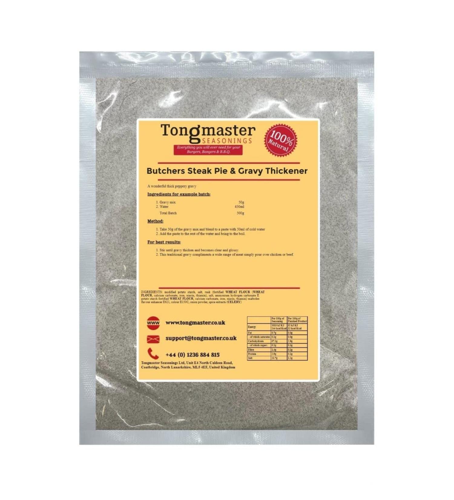 Butchers Steak Pie Seasoning & Gravy Thickener- 1Kg