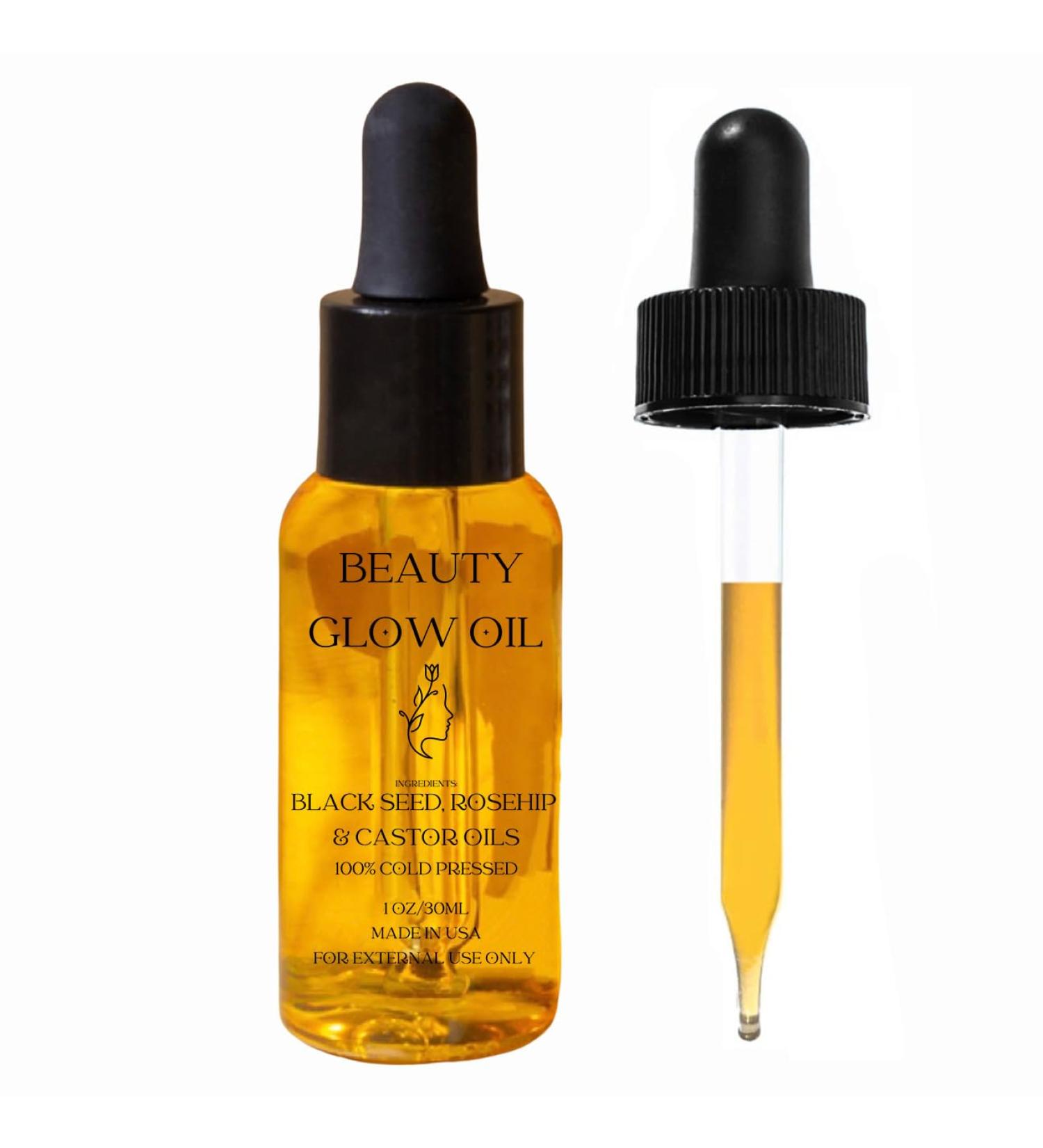 Buy Organic Cold Pressed Black Seed Oil Rosehip Oil & Castor Oil - Anti-Aging Facial Moisturizer Serum - Natural Skincare for Hydrated Glowing Skin | 1 Fl Oz/30mL - Buy Online on GoSupps.com