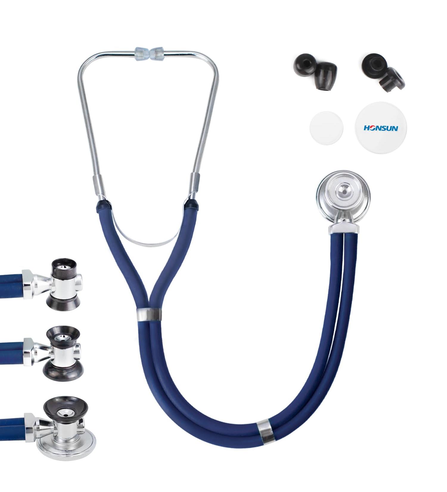 HONSUN Sprague Rappaport Dual Head Stethoscope for Adults & Kids - Professional Cardiology Stethoscope for Medical Professionals and Home Use (Blue) - Buy Online on GoSupps.com