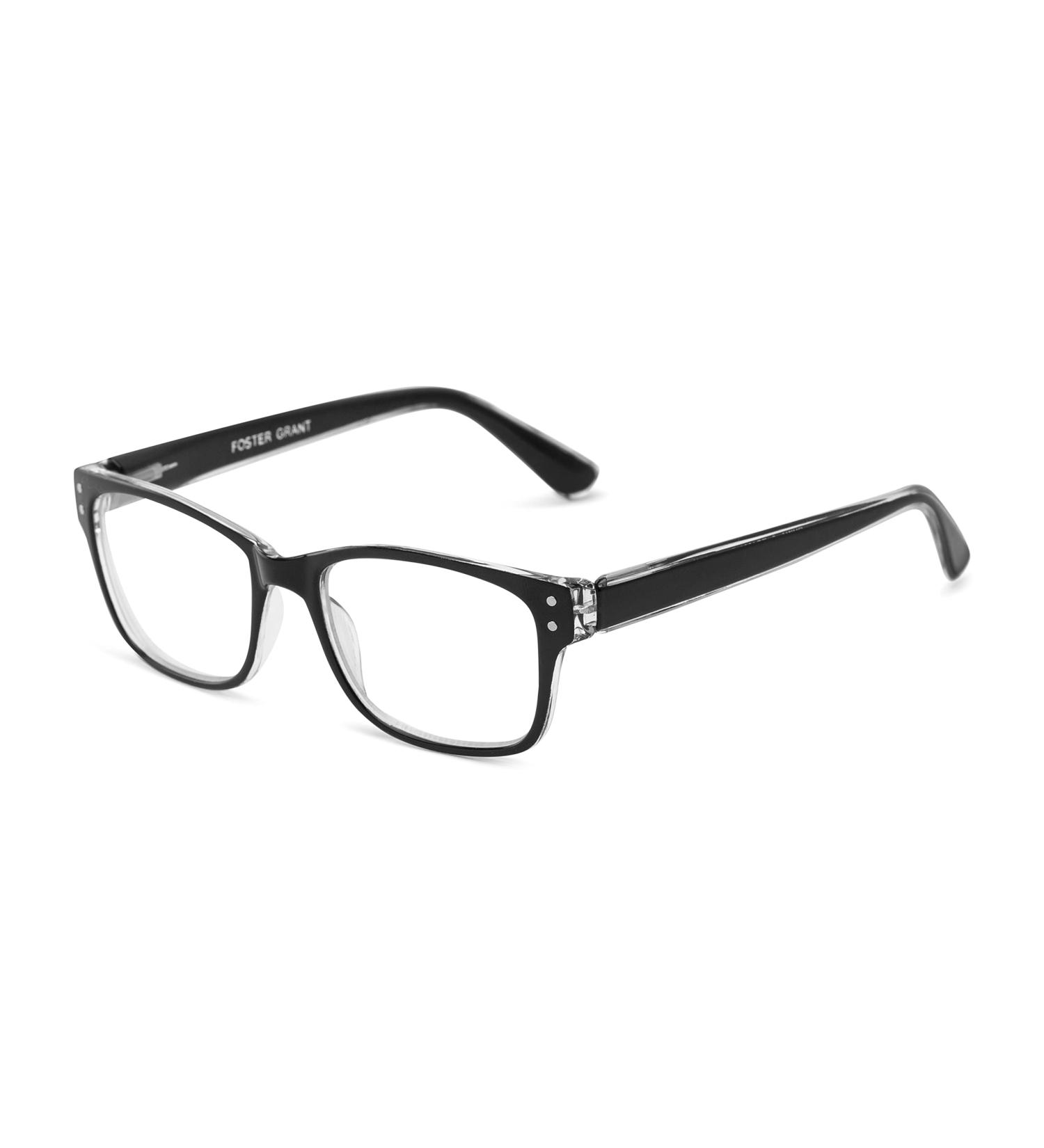 Foster Grant Men's Tristan Blue Light Bifocal Reading Glasses - Shiny Black 52mm | International Shipping Available - Buy Online on GoSupps.com