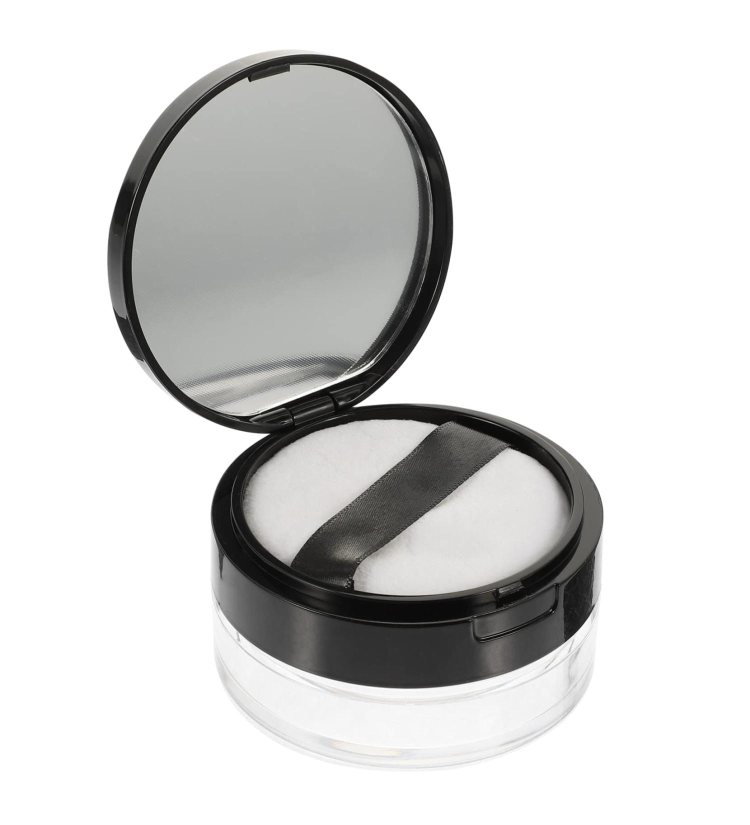 HAPINARY 1 Set makeup foundation highlighter filling Fashion female powder holder powder puff box powder puff with storage mini face powder loose powder face powder jars Compact - Buy Online on GoSupps.com