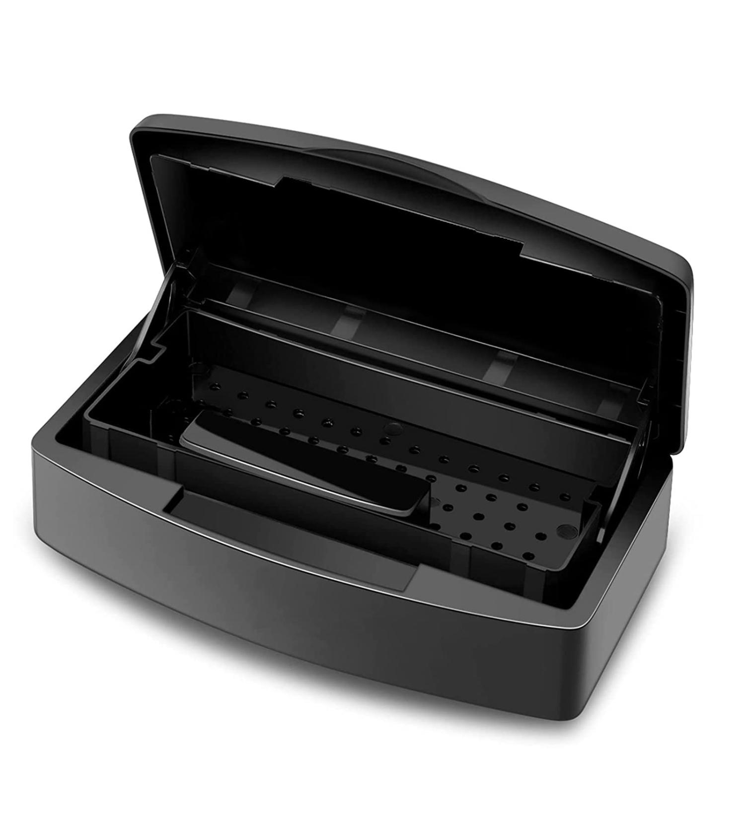 LXIANGN Nail Art Tool Sterilizer Tray Plastic Clean Sanitizing Box Sterilizing Container Storage for Nail Tools Tweezers Hair Salon Spa & Cutter Manicure Equipment - Buy Online on GoSupps.com