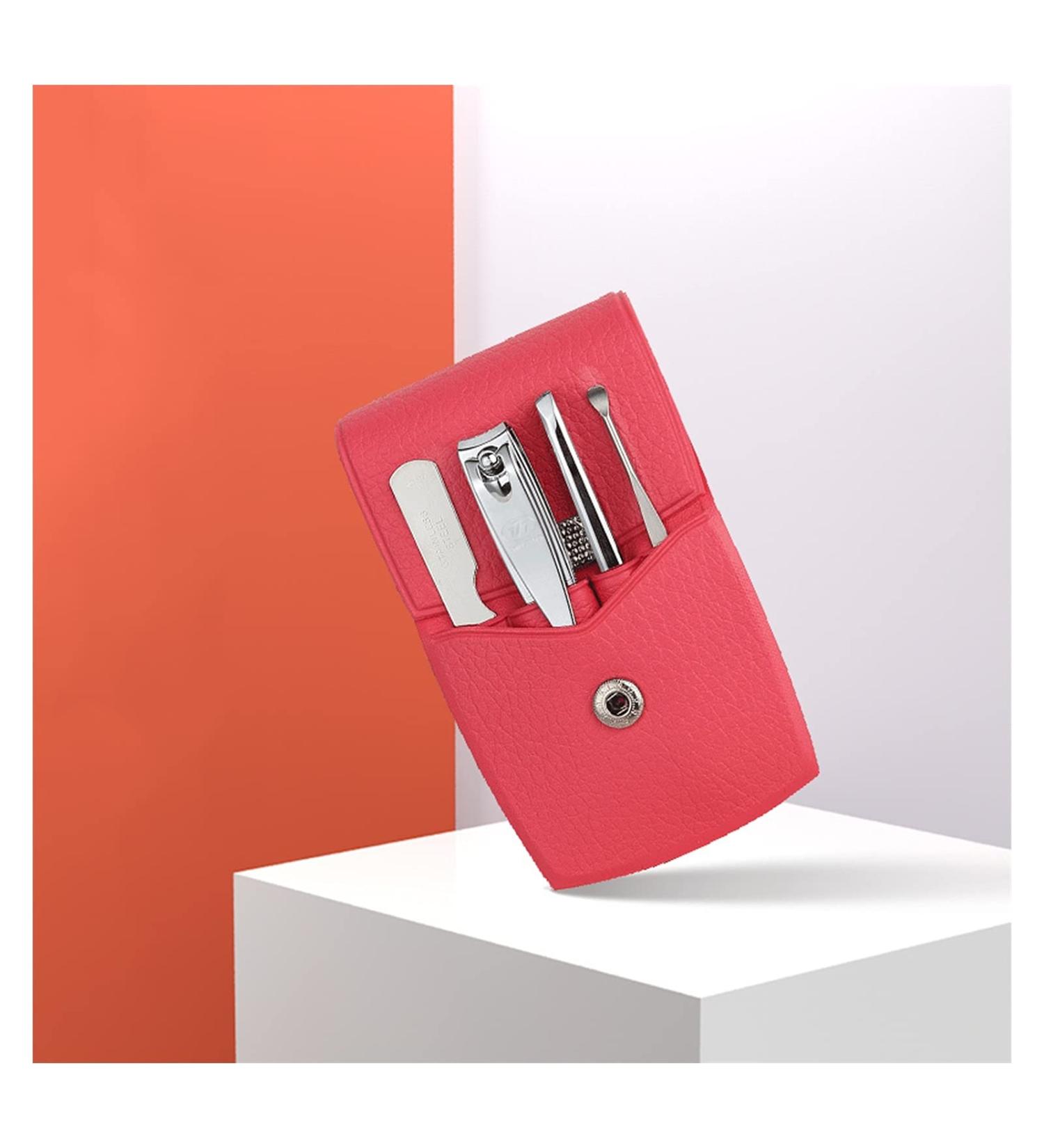 HEXEH Nail clippers set Portable Nail Clippers Mini Manicure Set Nail Clipper Set 4 in 1 Stainless Steel Professional Grooming Kit with Tweezers Ear Pick Best Gift Choice Manicure Set (Color : Red) - Buy Online on GoSupps.com