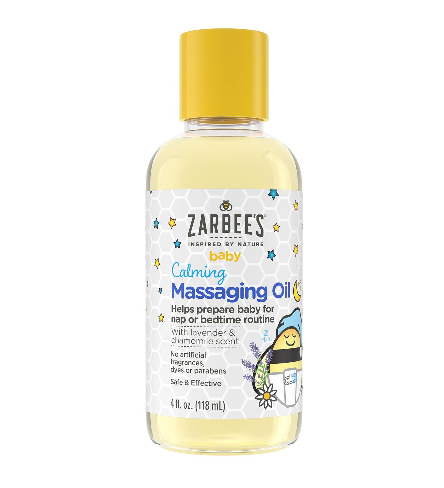 Zarbee's Baby Massage Oil - Calming Lavender & Chamomile for Sleep 4oz | Soothing International Shipping - Buy Online on GoSupps.com