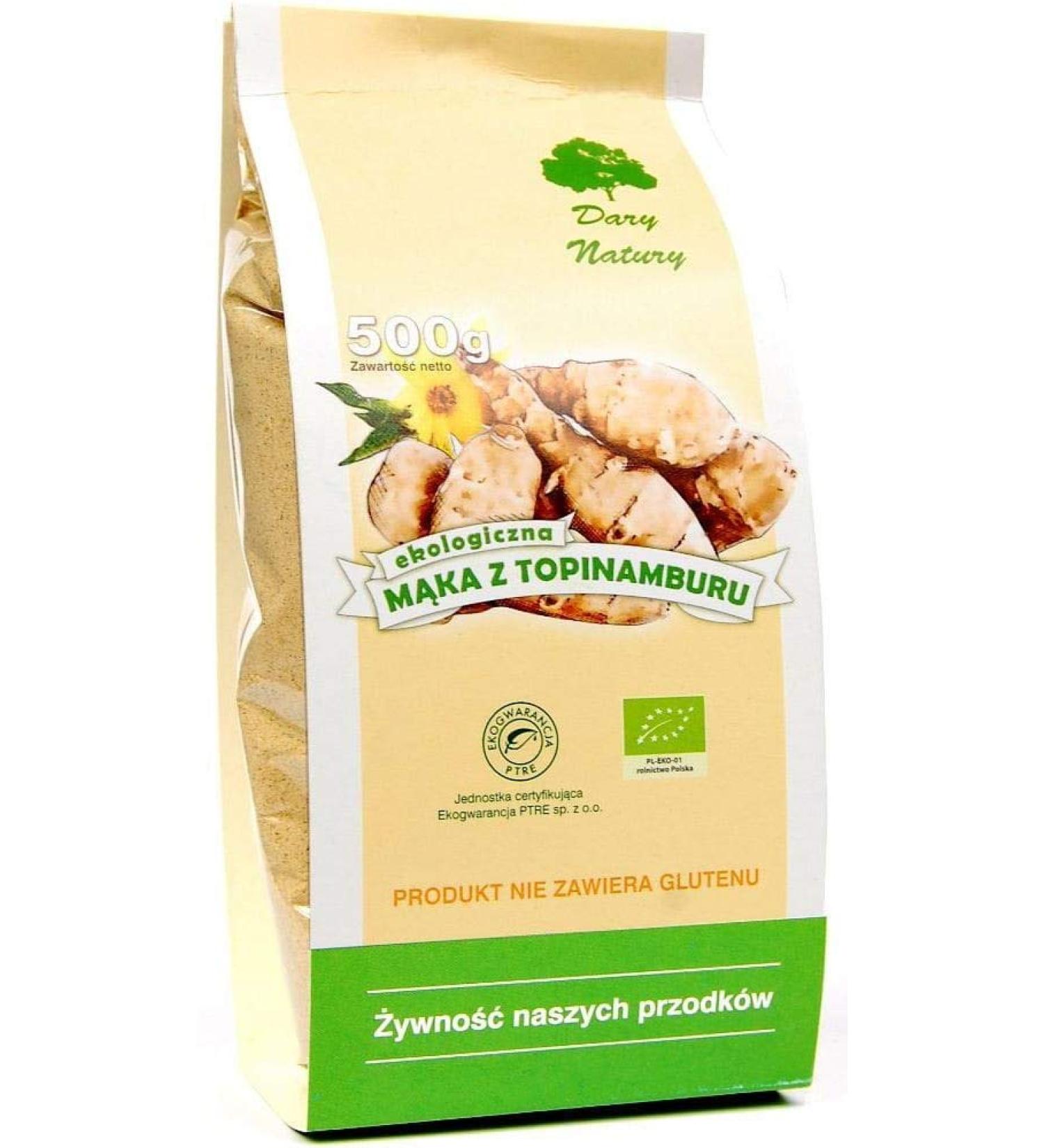 Dary Natury Jerusalem artichoke flour (gluten free) ORGANIC 500g - DARY NATURY