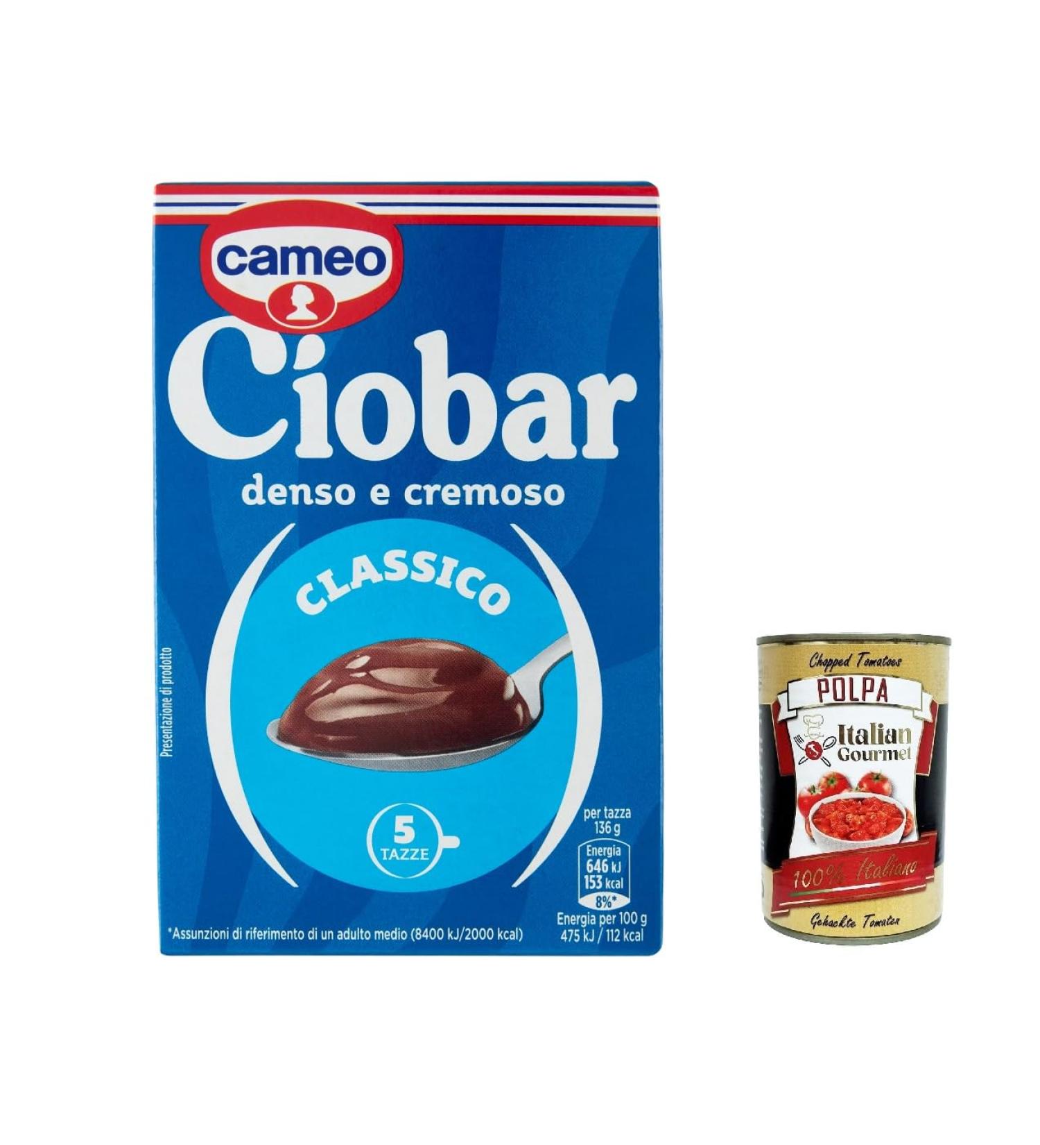 Italian Gourmet E.R. Cameo Ciobar Classico Set of 3 bags of hot chocolate 125 g 3 x 5 bags + Italian gourmet pulp 400 g - Buy Online on GoSupps.com