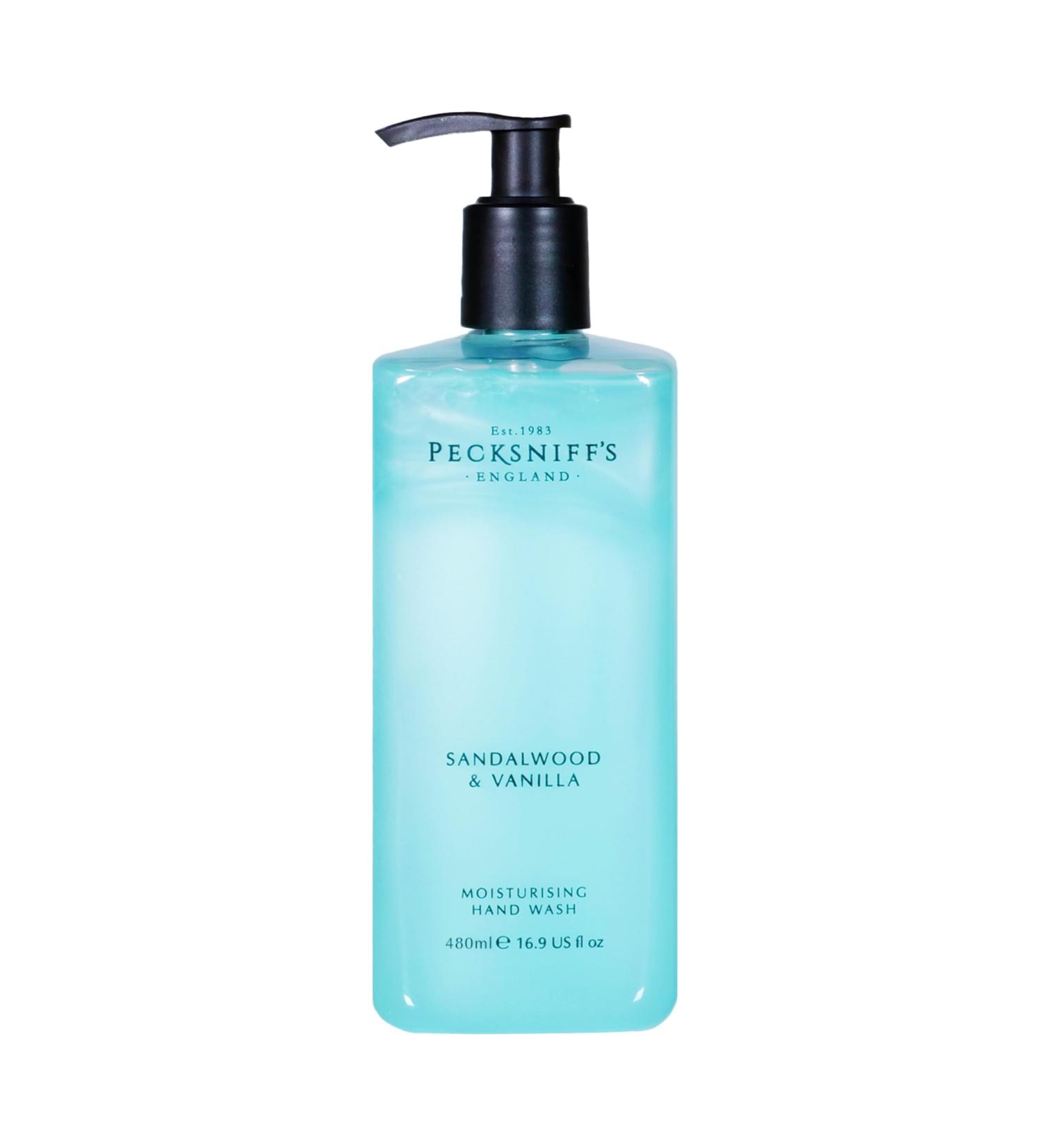 Pecksniff's Hand Wash - Liquid Hand Soap for Soft Skin Natural Revitalising Hydrates and Moisturises Handcrafted in England Cruelty Free Gift of Luxury 480ml/16.2 fl oz (Sandalwood & Vanilla) Sandalwood & Vanilla 480  - Buy Online on GoSupps.com