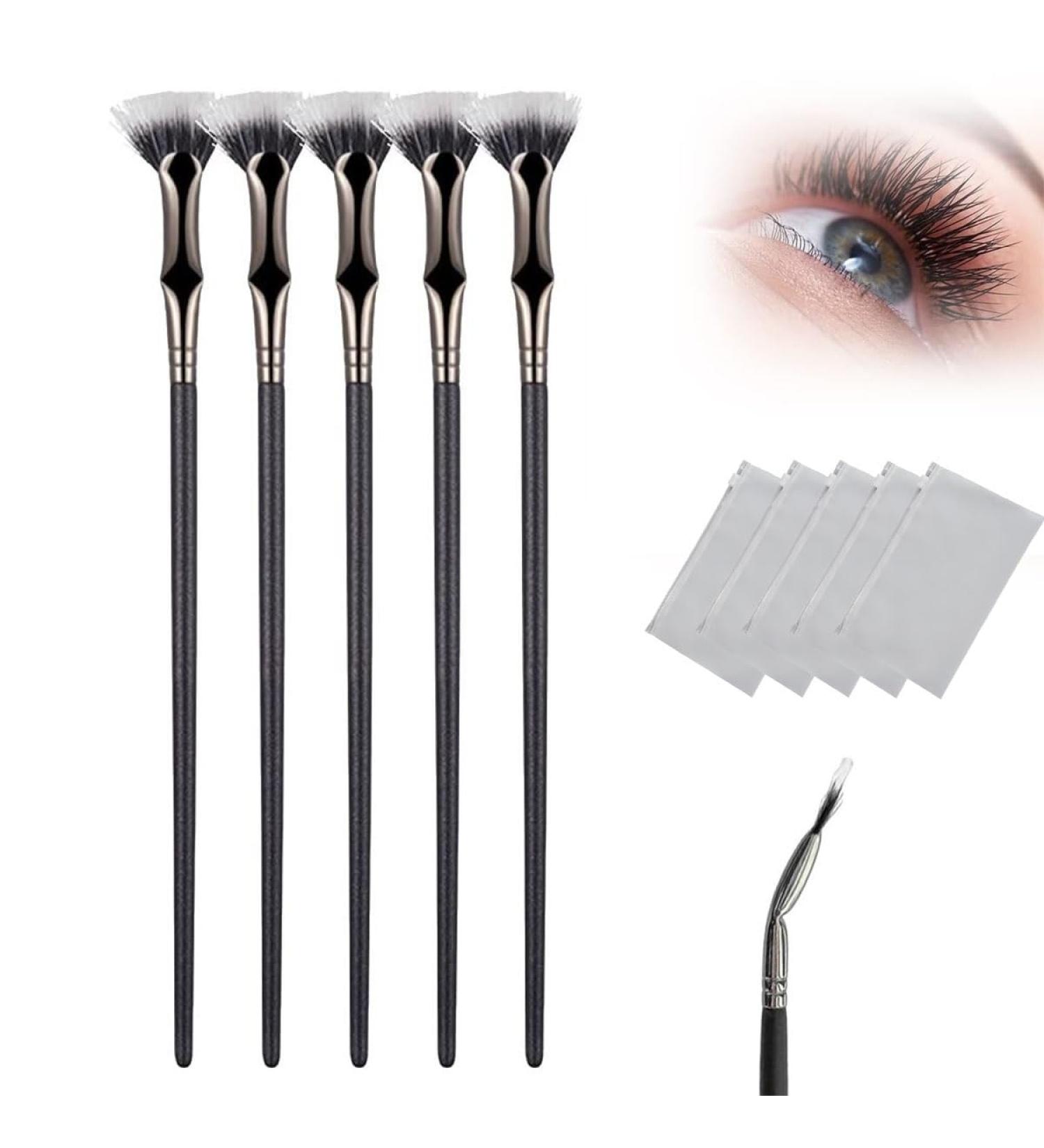 Folding Angle Scalloped Lash Brush 2024 New Mascara Brush Eyelash Comb Separato For Upper Lower Eye Lash Essential Makeup Brushes Tool Apply Evenly To Avoid Sticking (Color : Black*5) - Buy Online on GoSupps.com