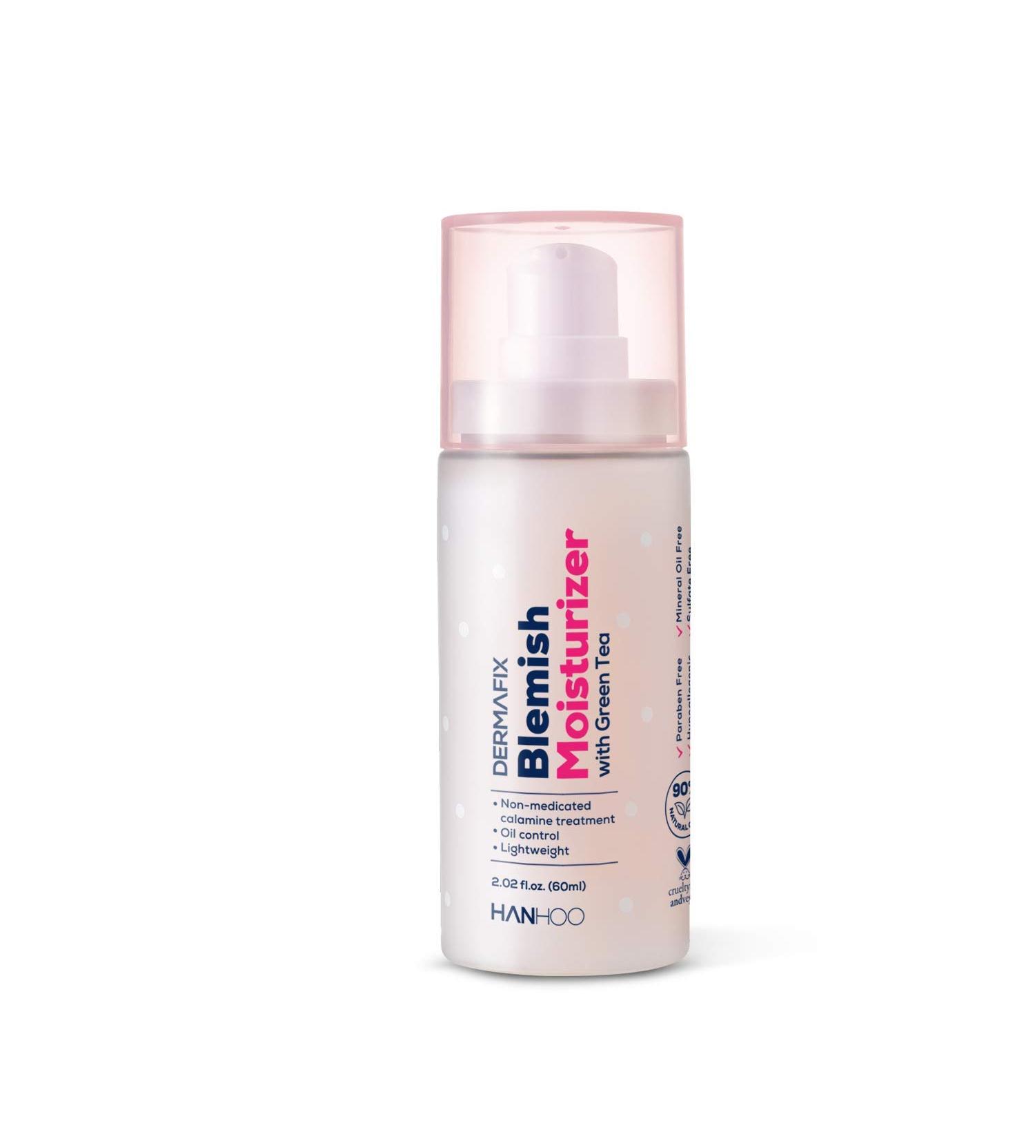 Hanhoo Dermafix Blemish Moisturizer with Green Tea and Calamine | Hydrating and Soothing for Blemish-Prone Skin | Controls Oil and Reduces Redness | 2.02 fl. oz - Buy Online on GoSupps.com