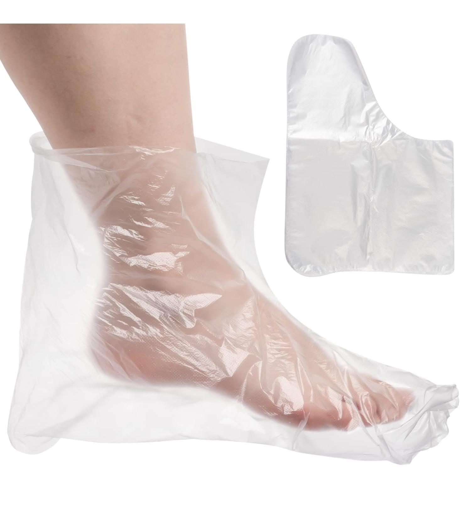 PROUSKY 100 Pack Disposable Booties for Paraffin Wax Bath - Pedicure & Spa Wax Treatment - Buy Online on GoSupps.com