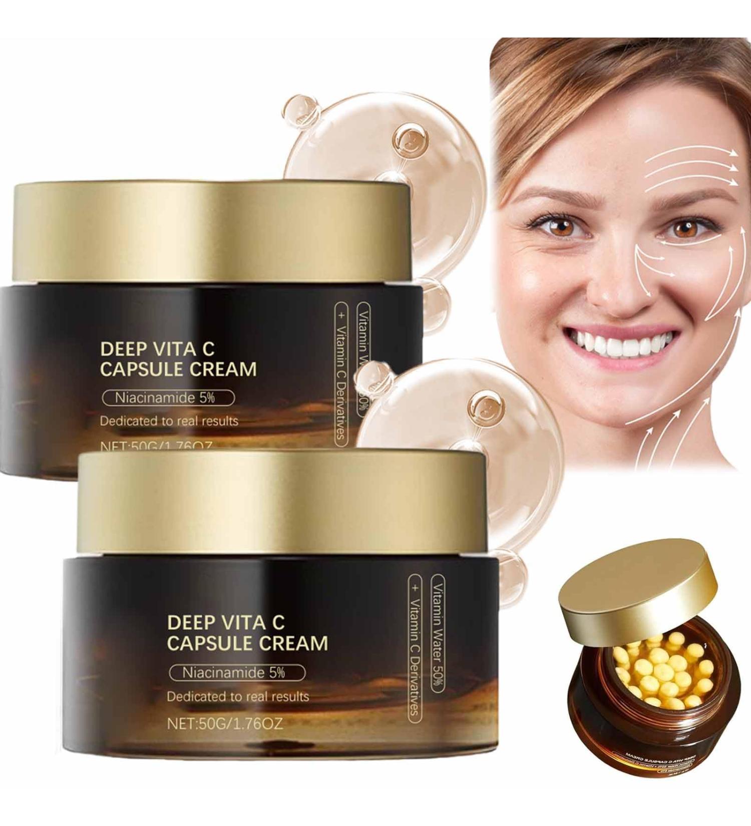 Deep Vita C Capsule Cream - Vitamin C Face Moisturizer for Anti-Aging & Collagen Boost | Korean Skin Care - Buy Online on GoSupps.com