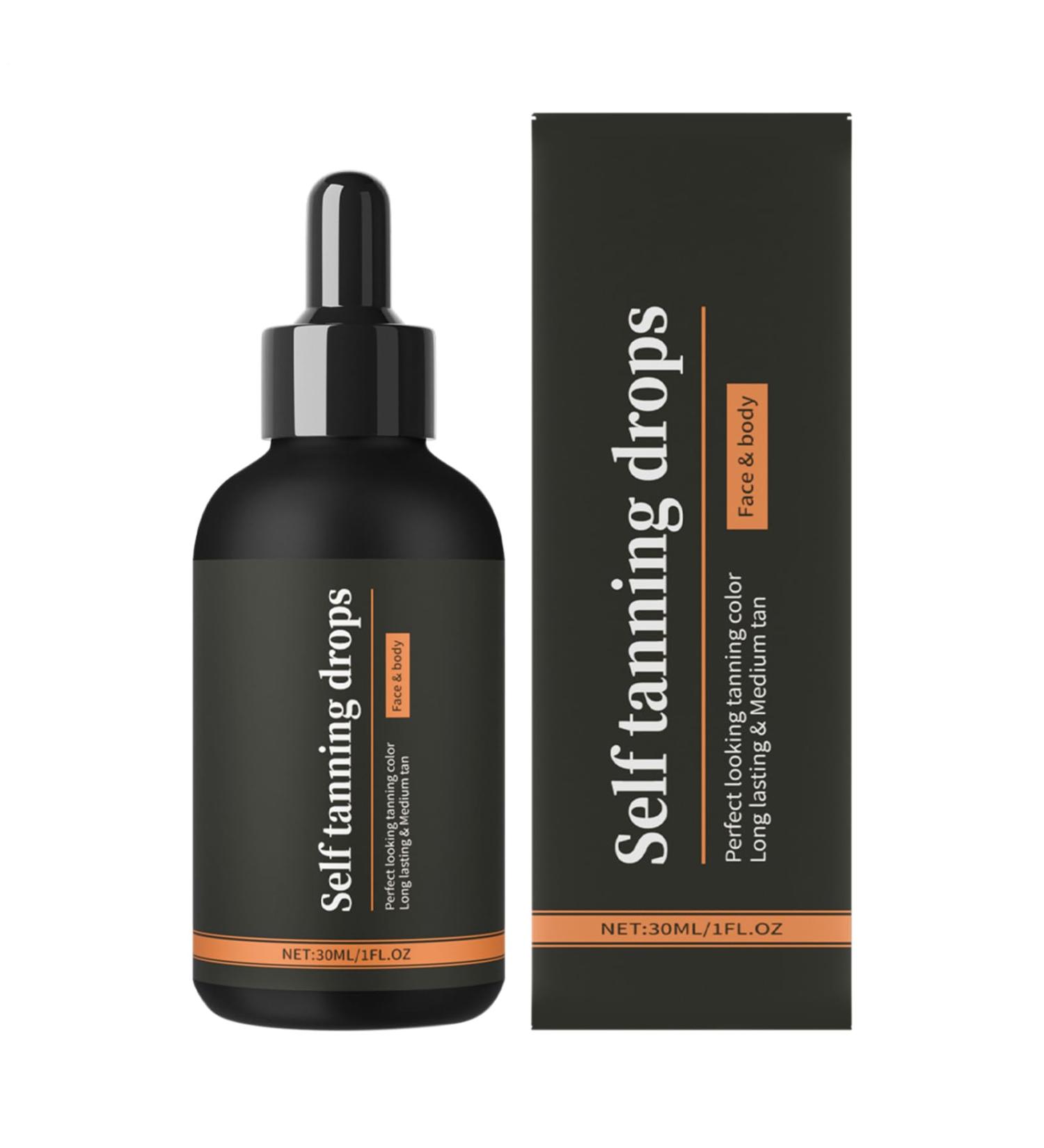 Face Tanning Drops | Huile Autobronzante pour le Corps - Format Voyage 30ml pour Corps et Visage Plage et v nements - Buy Online on GoSupps.com