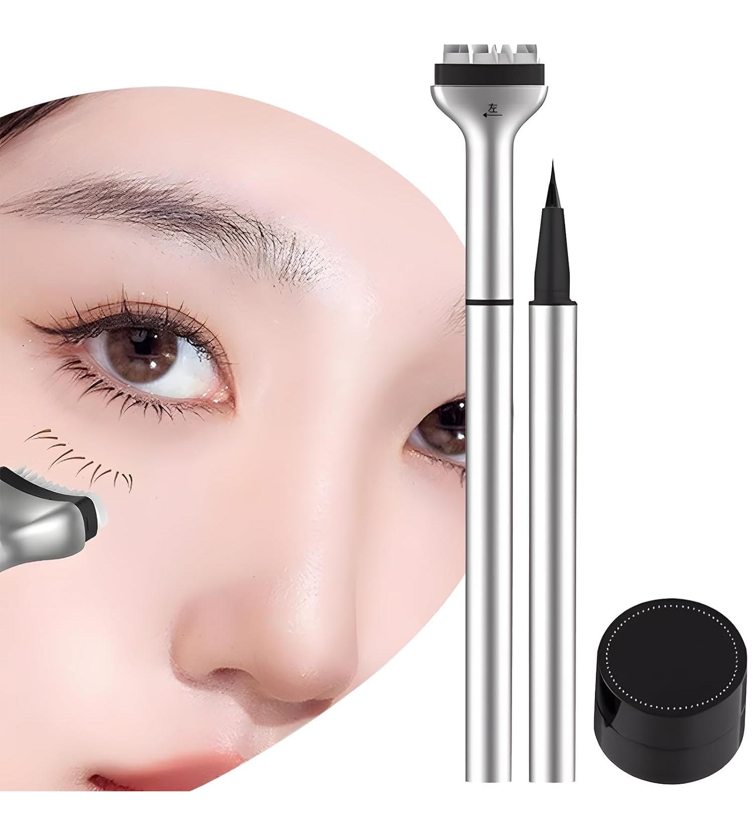 Lower Lash Stamp - Silicone Eyelash Stamp Lower Eyelash Stamps Quick Eye Makeup Tool Lower Lash Stamp with Ink Eye Makeup Tool Natural Look for Make Up Beginner (Black) - Buy Online on GoSupps.com